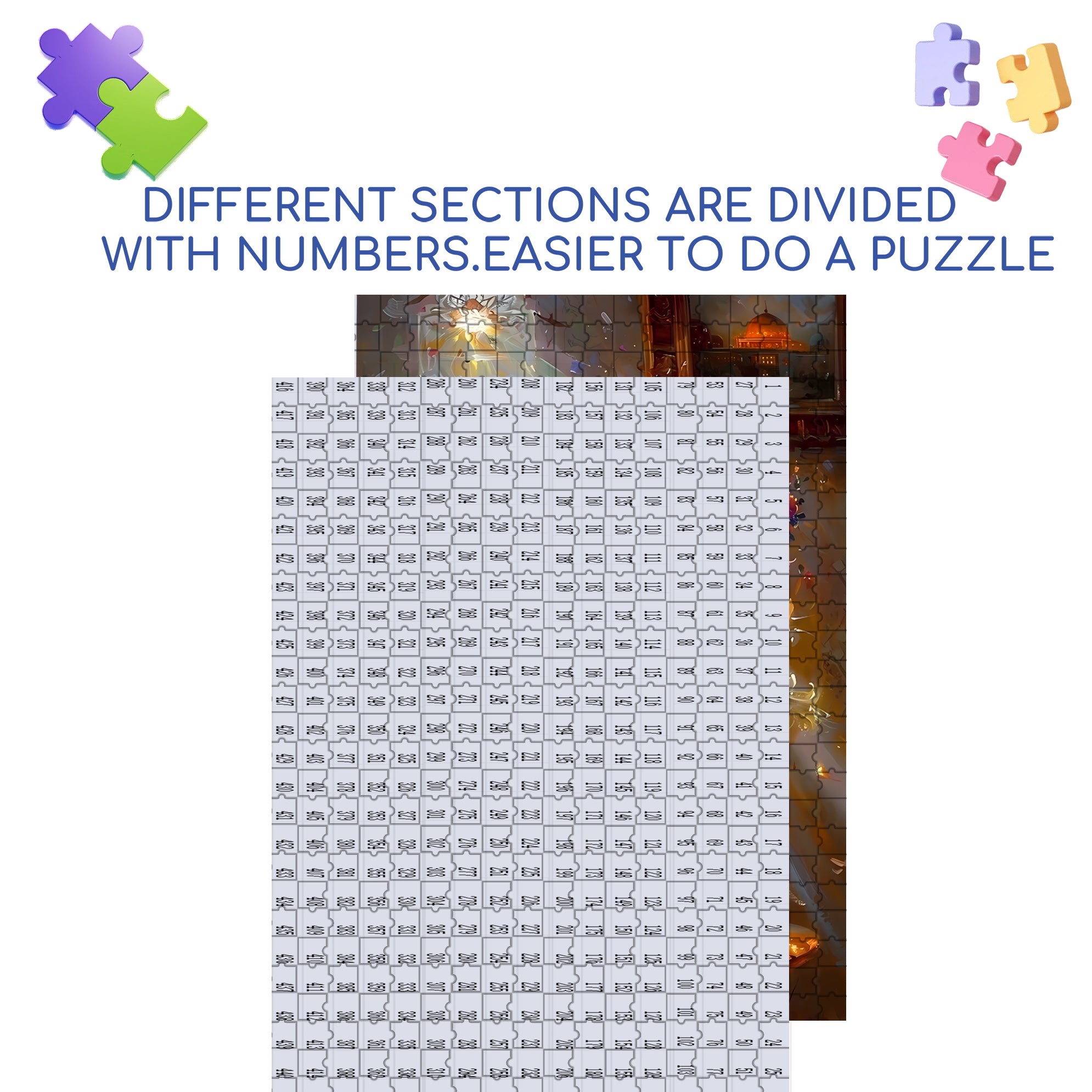 Dawn 500pcs/1000pcs Jigsaw Puzzle, Scratch-Resistant, Interactive Family Game & Brain-Boosting DIY Decor, Perfect for Halloween, Christmas & New Year Gifts, Family Puzzle Game