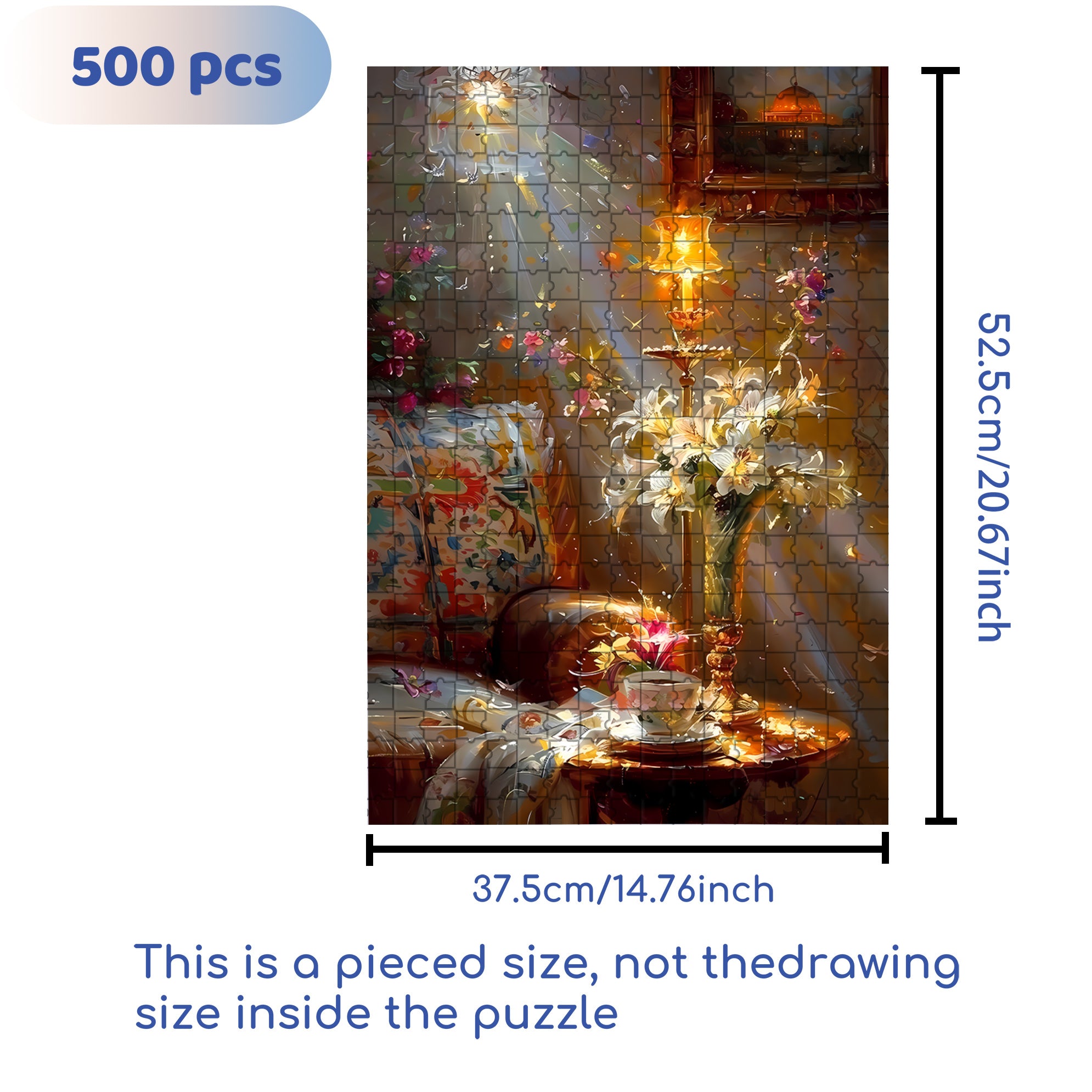 Dawn 500pcs/1000pcs Jigsaw Puzzle, Scratch-Resistant, Interactive Family Game & Brain-Boosting DIY Decor, Perfect for Halloween, Christmas & New Year Gifts, Family Puzzle Game