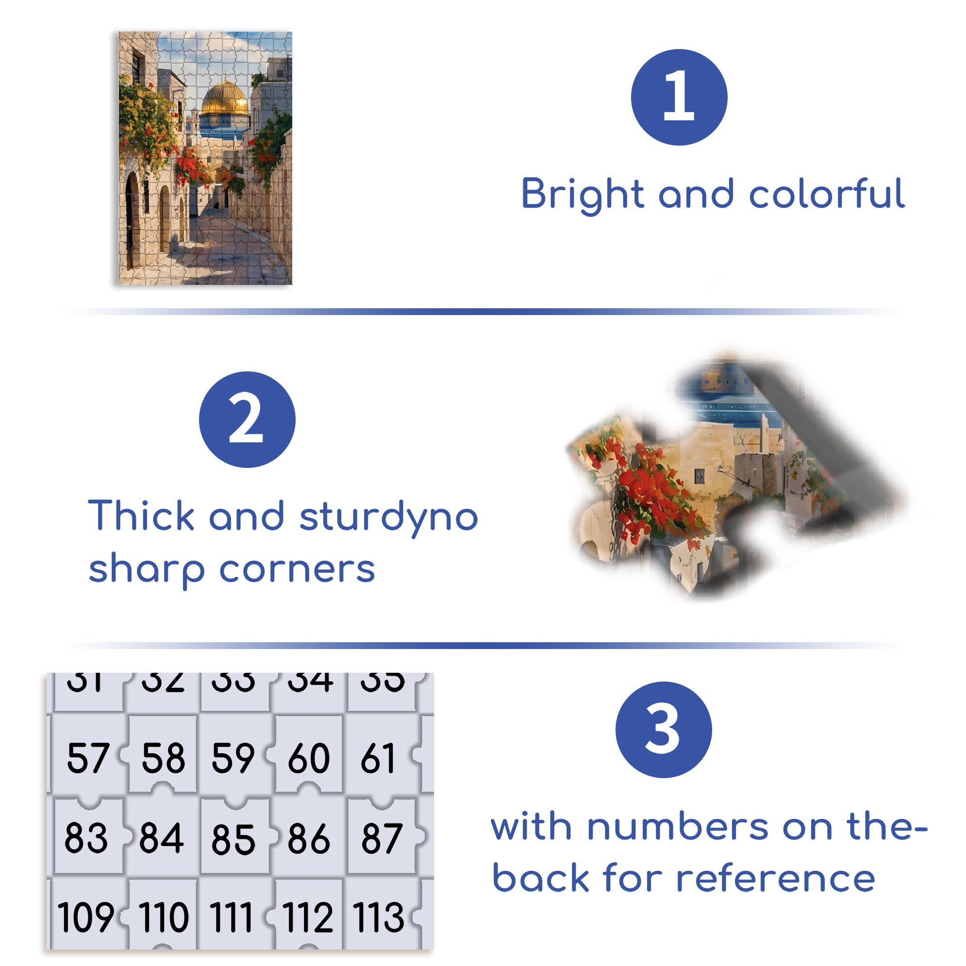 Golden Dome 500pcs/1000pcs Jigsaw Puzzle, Scratch-Resistant, Interactive Family Game & Brain-Boosting DIY Decor, Perfect for Halloween, Christmas & New Year Gifts, Family Puzzle Game