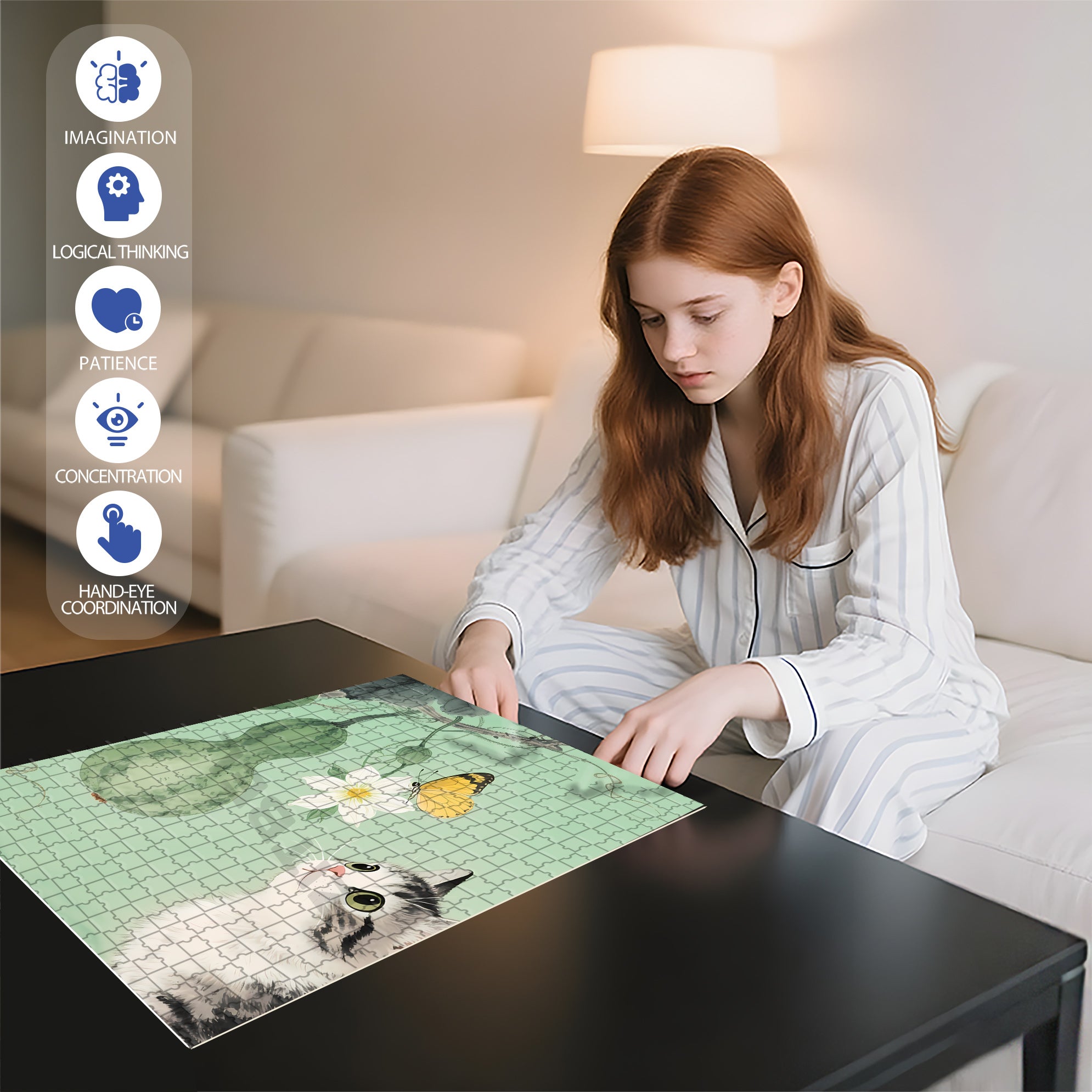 Gourd 500pcs/1000pcs Jigsaw Puzzle, Scratch-Resistant, Interactive Family Game & Brain-Boosting DIY Decor, Perfect for Halloween, Christmas & New Year Gifts, Family Puzzle Game
