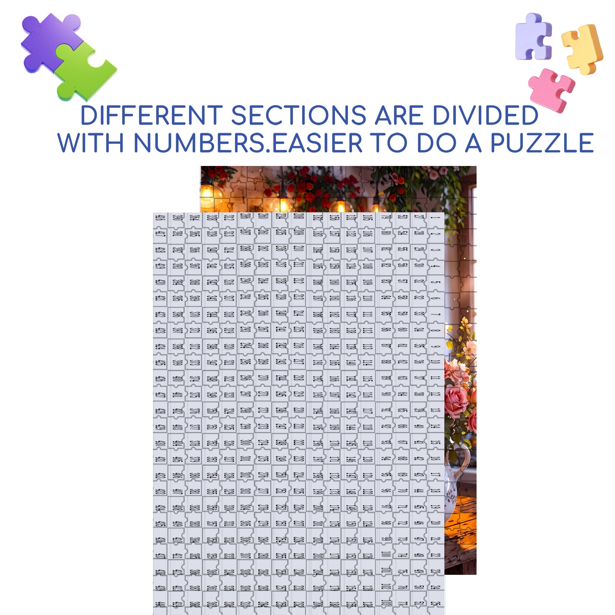 Grandma's Kitchen 500pcs/1000pcs Jigsaw Puzzle, Scratch-Resistant, Interactive Family Game & Brain-Boosting DIY Decor, Perfect for Halloween, Christmas & New Year Gifts, Family Puzzle Game
