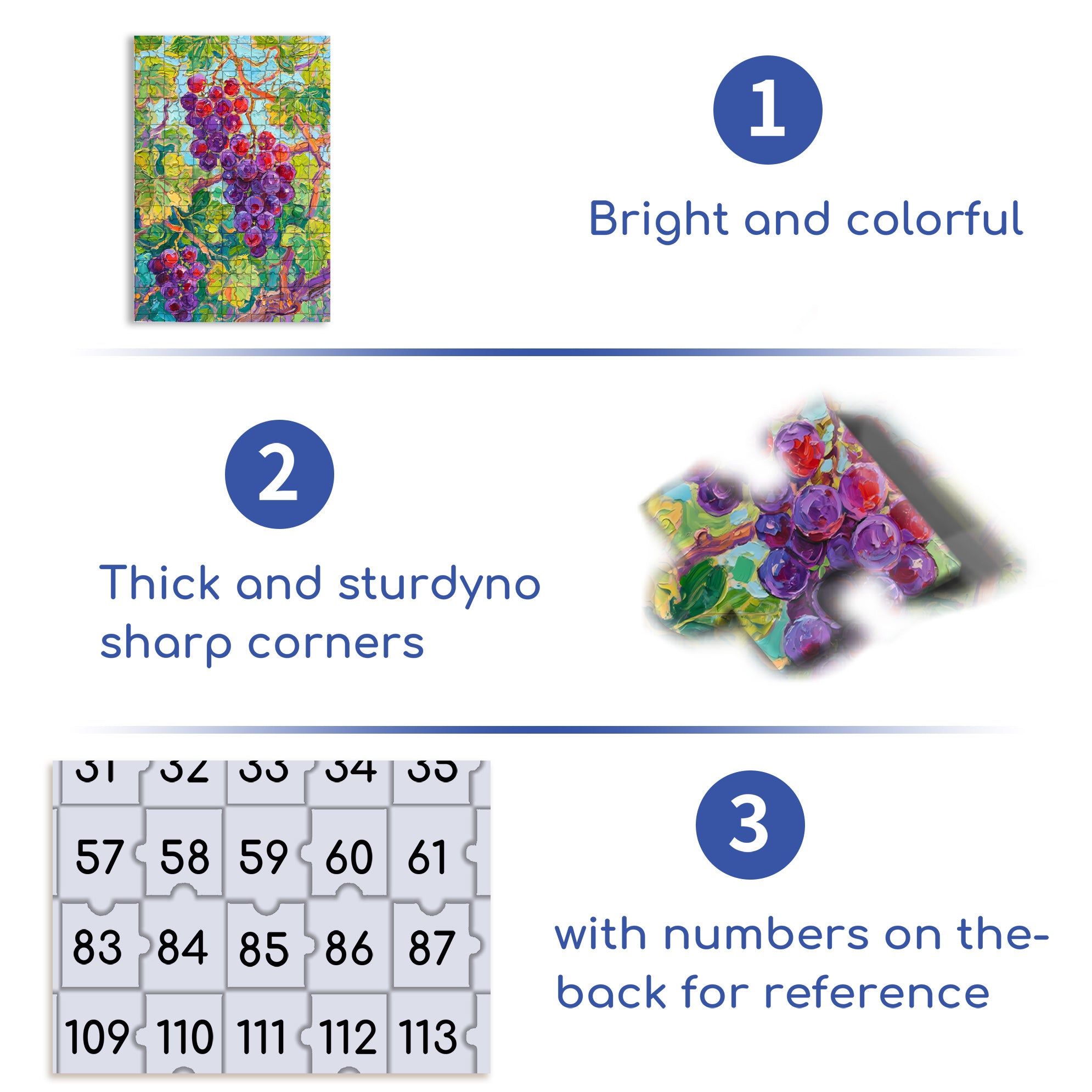 Grapevines 500pcs/1000pcs Jigsaw Puzzle, Scratch-Resistant, Interactive Family Game & Brain-Boosting DIY Decor, Perfect for Halloween, Christmas & New Year Gifts, Family Puzzle Game