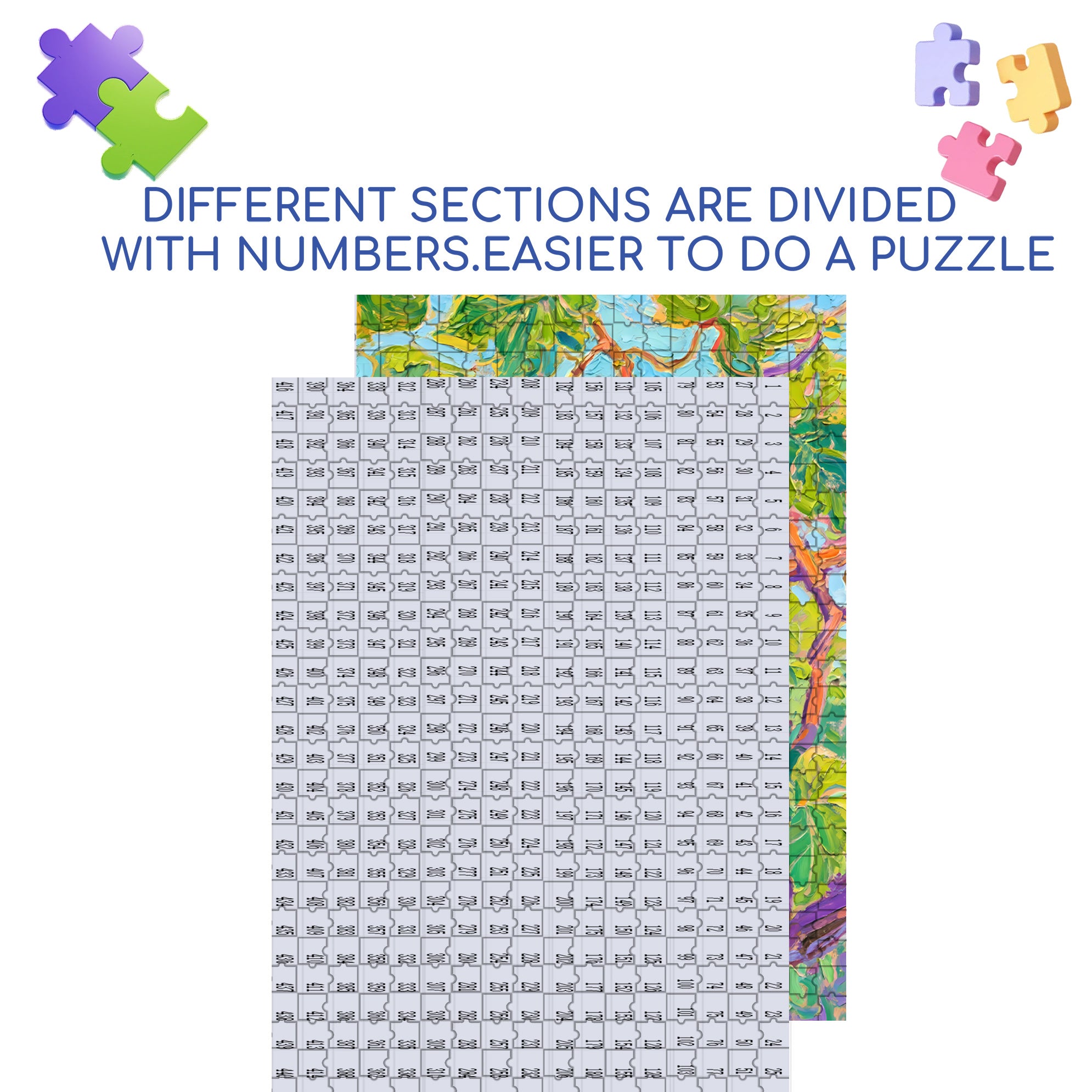 Grapevines 500pcs/1000pcs Jigsaw Puzzle, Scratch-Resistant, Interactive Family Game & Brain-Boosting DIY Decor, Perfect for Halloween, Christmas & New Year Gifts, Family Puzzle Game