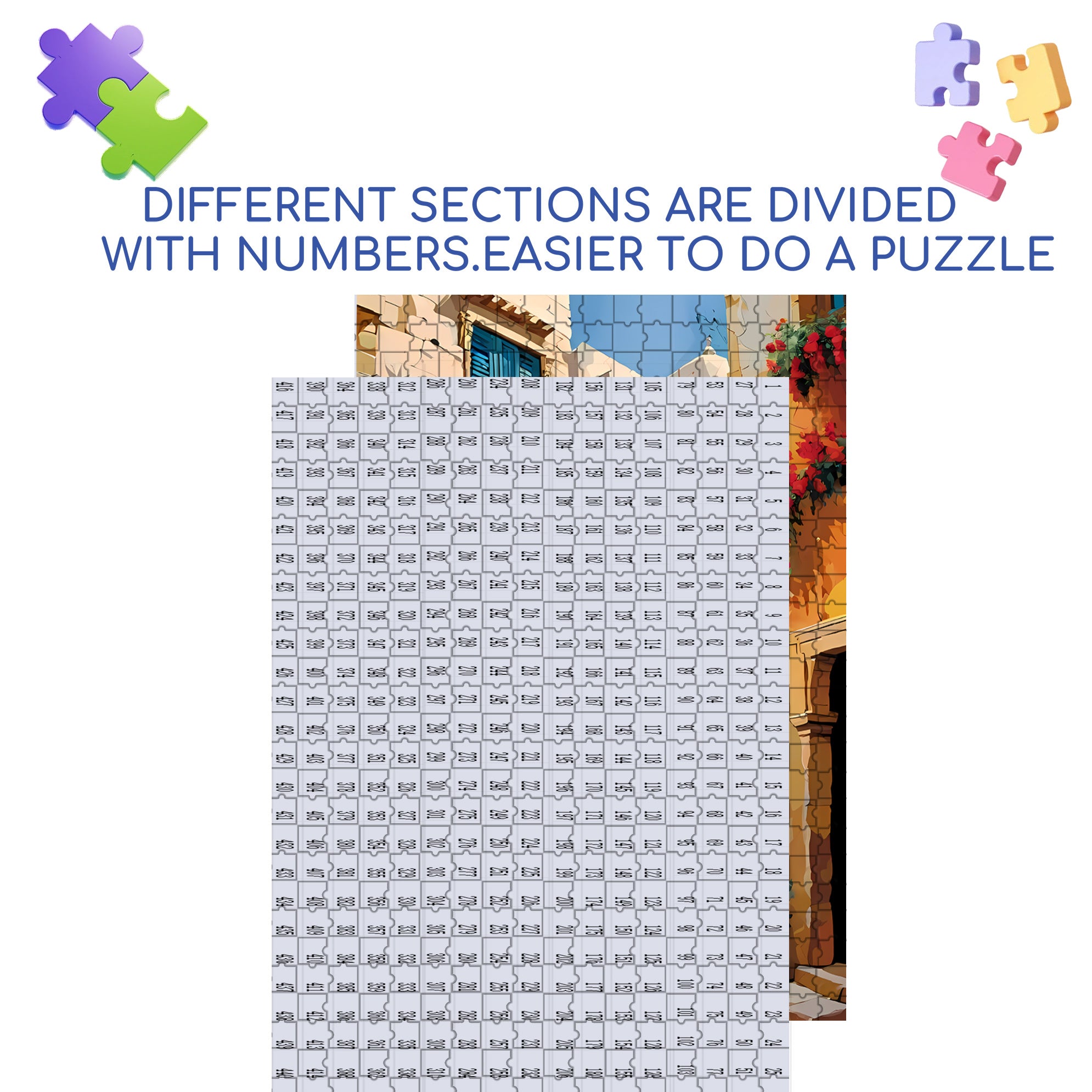 In Barcelona 500pcs/1000pcs Jigsaw Puzzle, Scratch-Resistant, Interactive Family Game & Brain-Boosting DIY Decor, Perfect for Halloween, Christmas & New Year Gifts, Family Puzzle Game