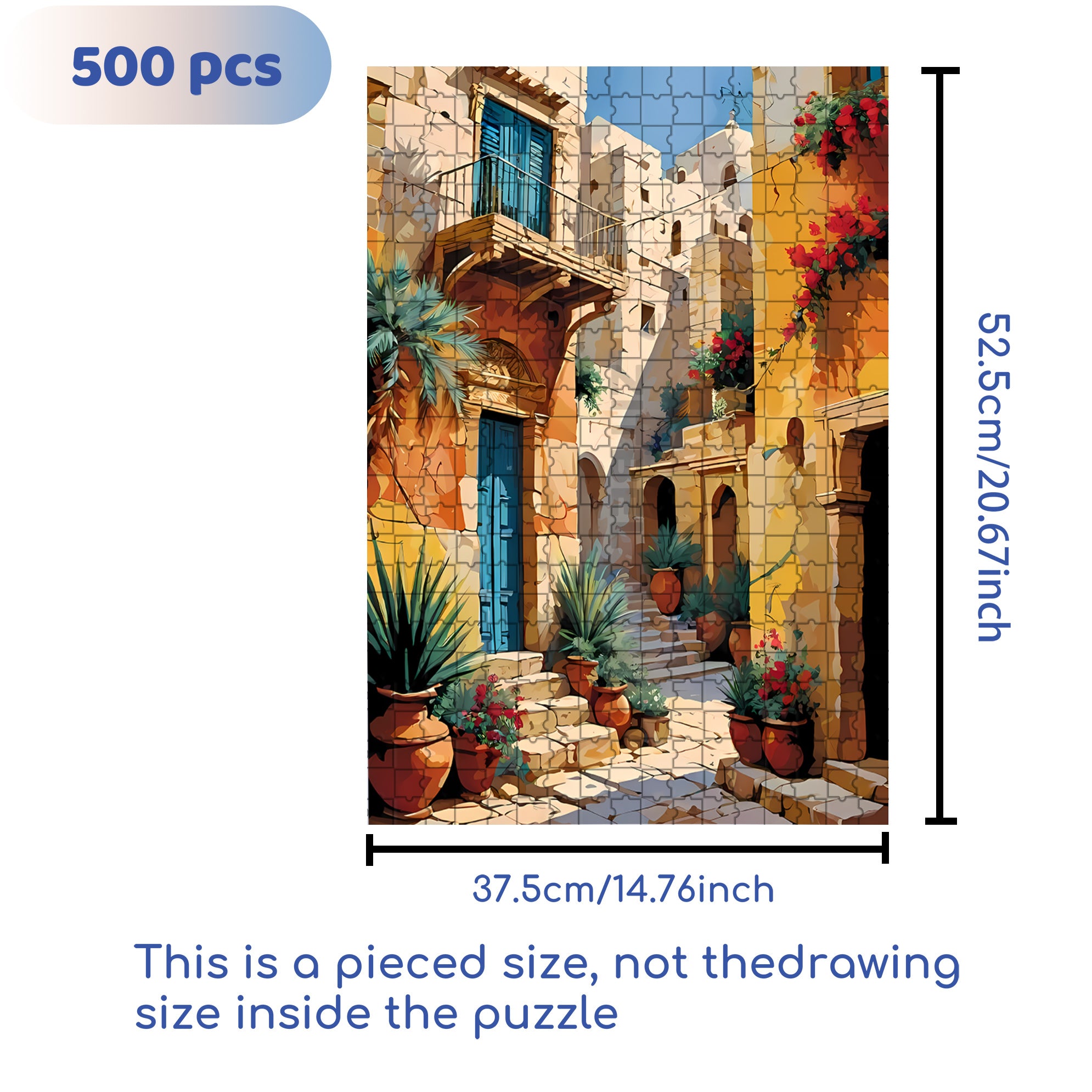 In Barcelona 500pcs/1000pcs Jigsaw Puzzle, Scratch-Resistant, Interactive Family Game & Brain-Boosting DIY Decor, Perfect for Halloween, Christmas & New Year Gifts, Family Puzzle Game