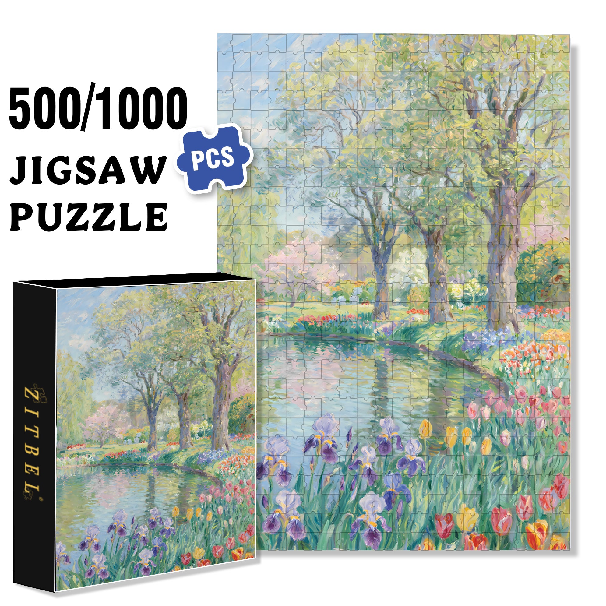 Intoxicative 500pcs/1000pcs Jigsaw Puzzle, Scratch-Resistant, Interactive Family Game & Brain-Boosting DIY Decor, Perfect for Halloween, Christmas & New Year Gifts, Family Puzzle Game