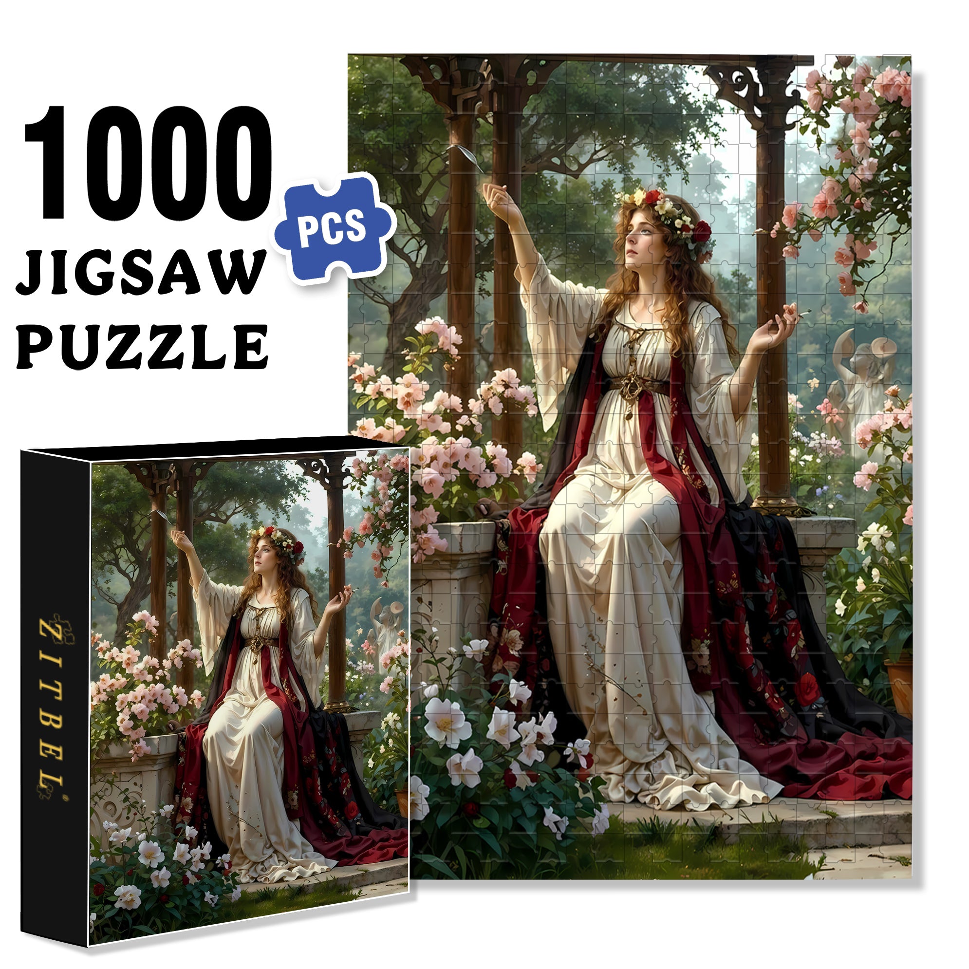 Let Go 500pcs/1000pcs Jigsaw Puzzle, Scratch-Resistant, Interactive Family Game & Brain-Boosting DIY Decor, Perfect for Halloween, Christmas & New Year Gifts, Family Puzzle Game