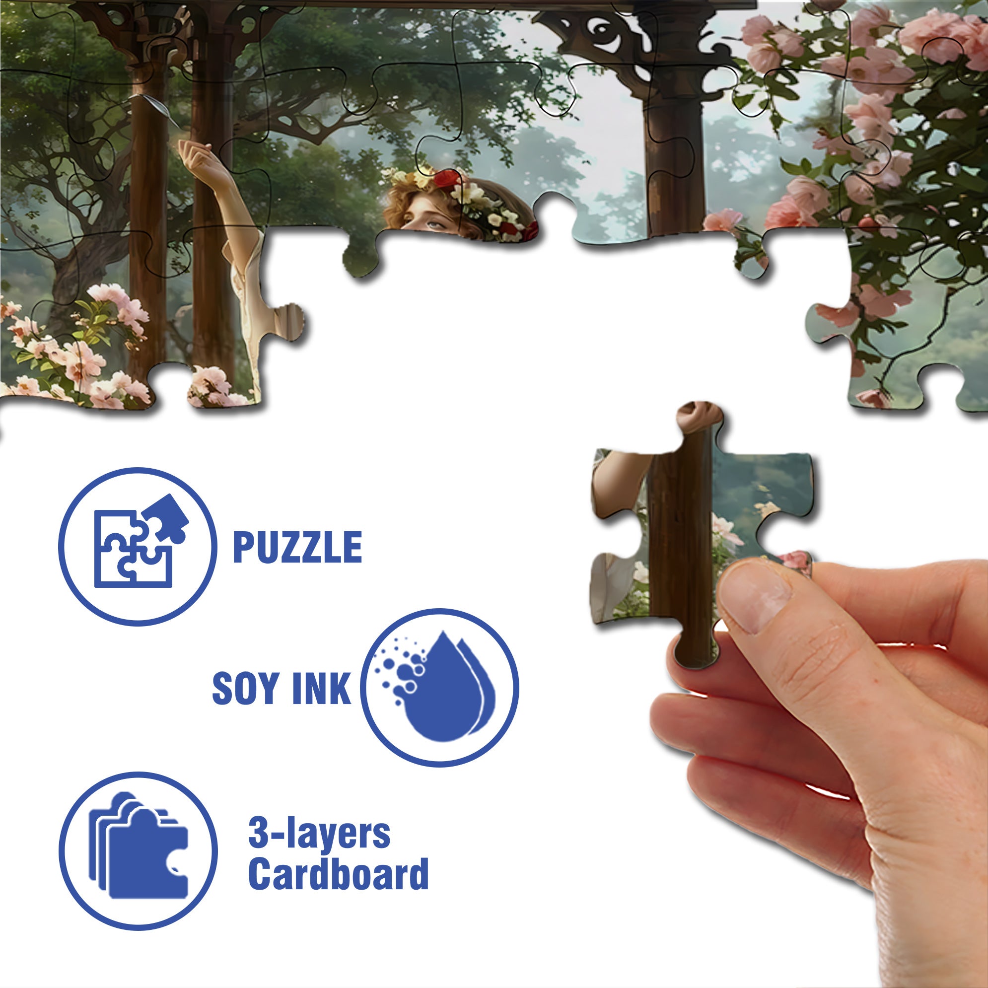 Let Go 500pcs/1000pcs Jigsaw Puzzle, Scratch-Resistant, Interactive Family Game & Brain-Boosting DIY Decor, Perfect for Halloween, Christmas & New Year Gifts, Family Puzzle Game