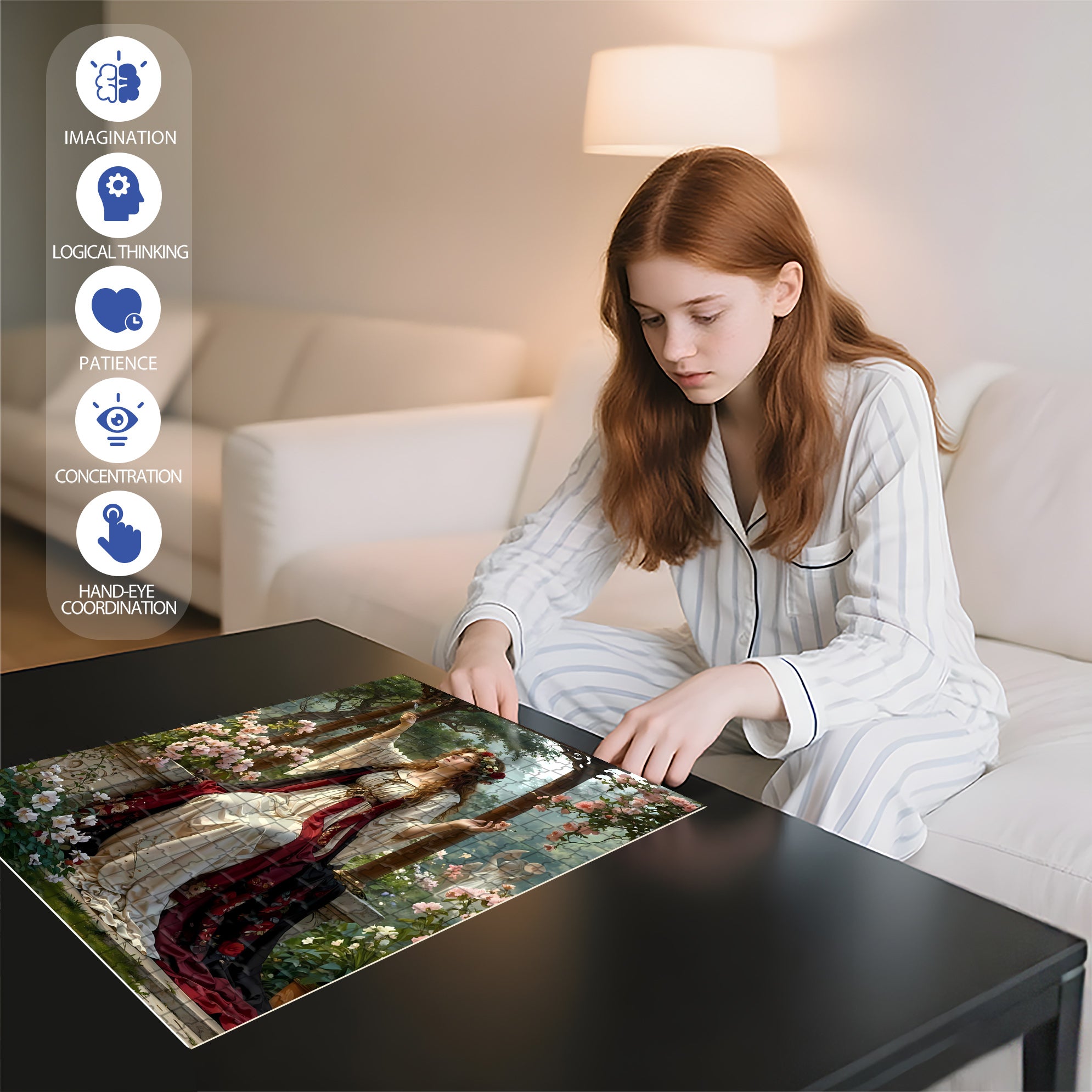 Let Go 500pcs/1000pcs Jigsaw Puzzle, Scratch-Resistant, Interactive Family Game & Brain-Boosting DIY Decor, Perfect for Halloween, Christmas & New Year Gifts, Family Puzzle Game