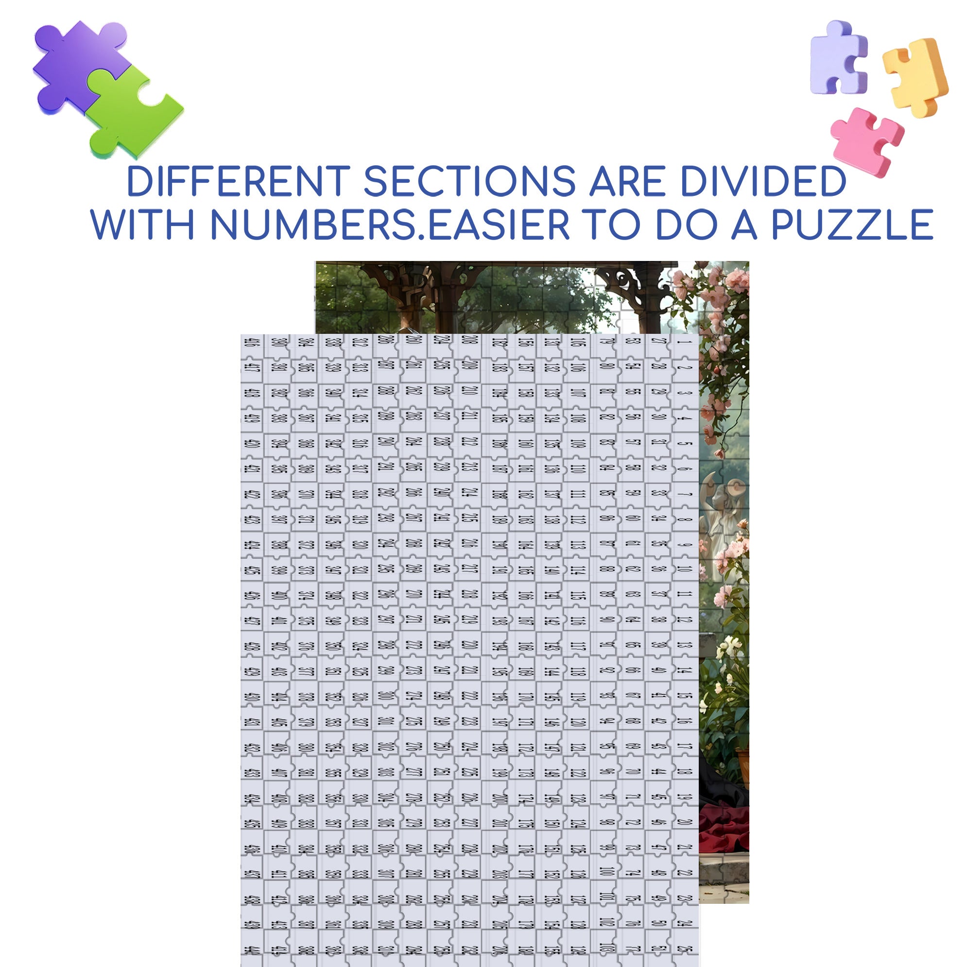 Let Go 500pcs/1000pcs Jigsaw Puzzle, Scratch-Resistant, Interactive Family Game & Brain-Boosting DIY Decor, Perfect for Halloween, Christmas & New Year Gifts, Family Puzzle Game