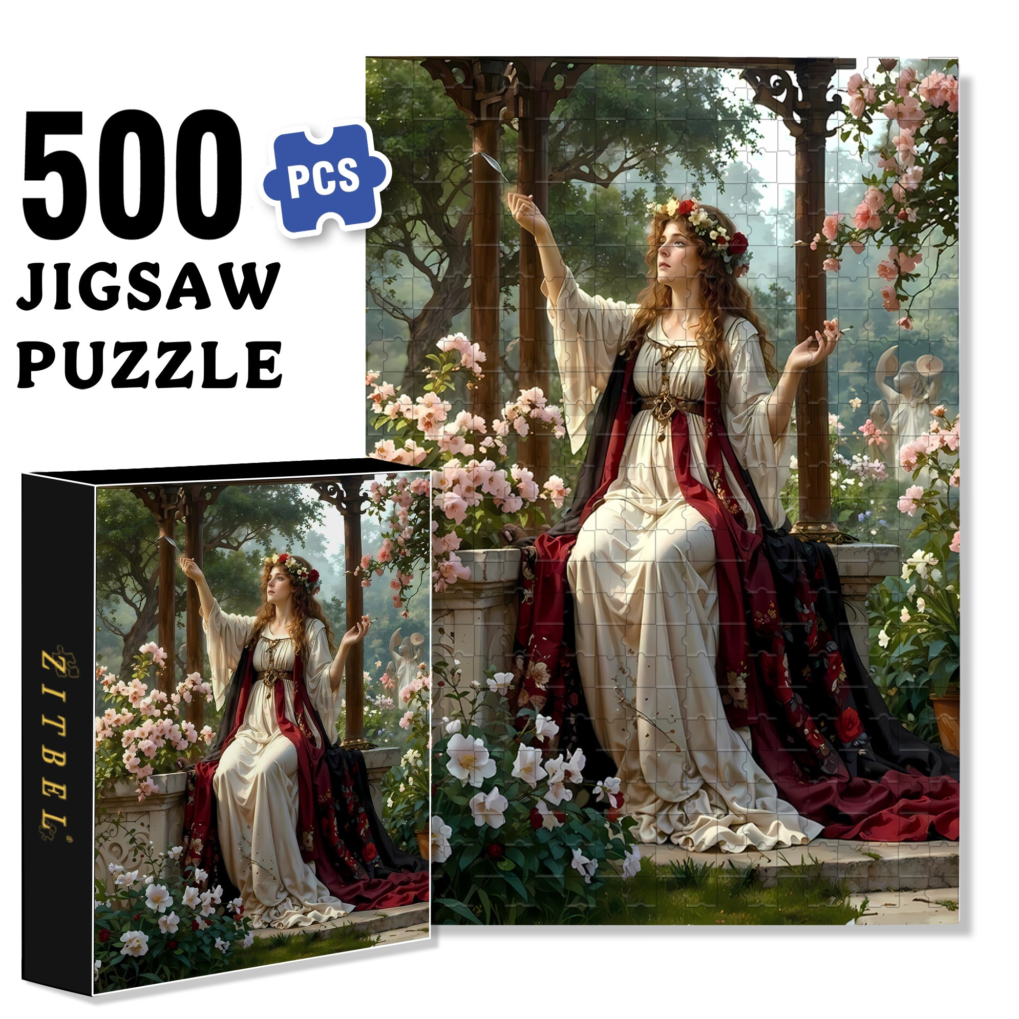 Let Go 500pcs/1000pcs Jigsaw Puzzle, Scratch-Resistant, Interactive Family Game & Brain-Boosting DIY Decor, Perfect for Halloween, Christmas & New Year Gifts, Family Puzzle Game