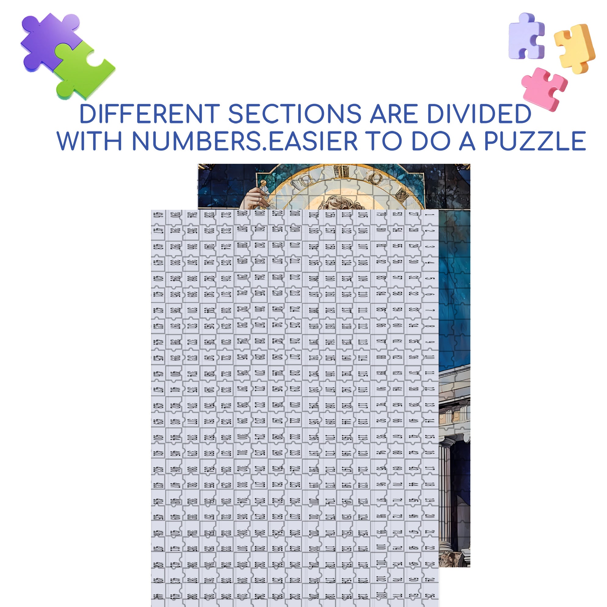 Libra 500pcs/1000pcs Jigsaw Puzzle, Scratch-Resistant, Interactive Family Game & Brain-Boosting DIY Decor, Perfect for Halloween, Christmas & New Year Gifts, Family Puzzle Game