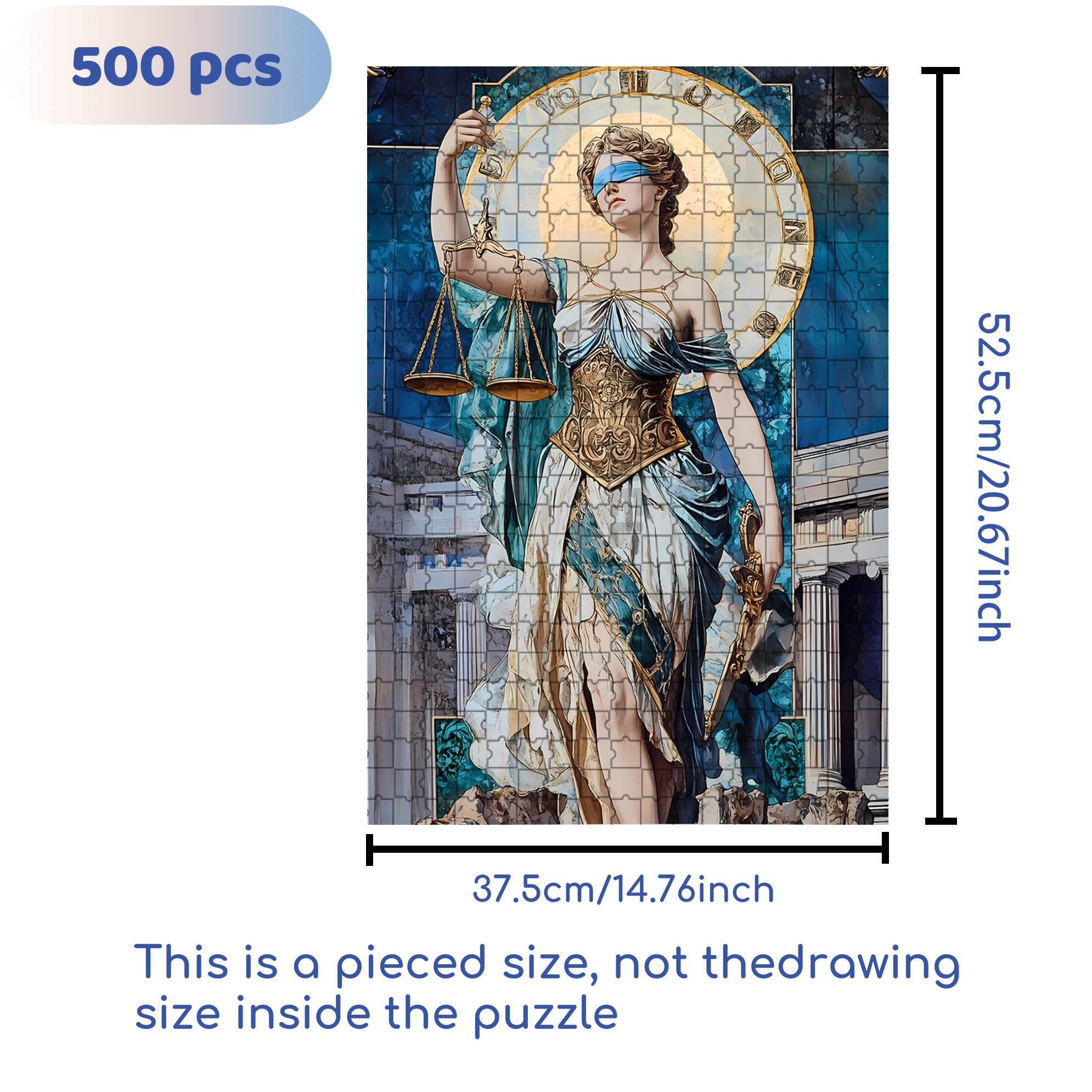 Libra 500pcs/1000pcs Jigsaw Puzzle, Scratch-Resistant, Interactive Family Game & Brain-Boosting DIY Decor, Perfect for Halloween, Christmas & New Year Gifts, Family Puzzle Game