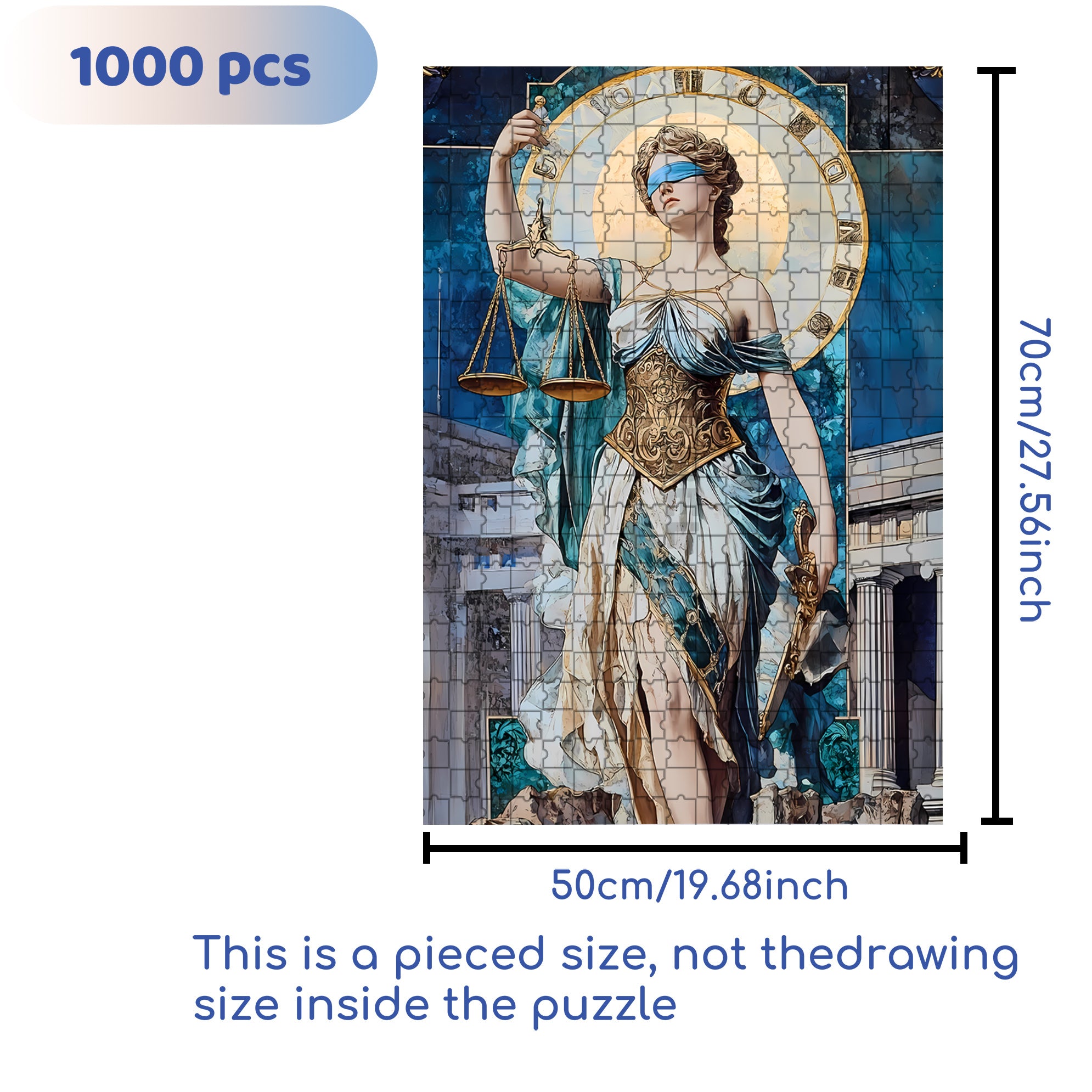 Libra 500pcs/1000pcs Jigsaw Puzzle, Scratch-Resistant, Interactive Family Game & Brain-Boosting DIY Decor, Perfect for Halloween, Christmas & New Year Gifts, Family Puzzle Game