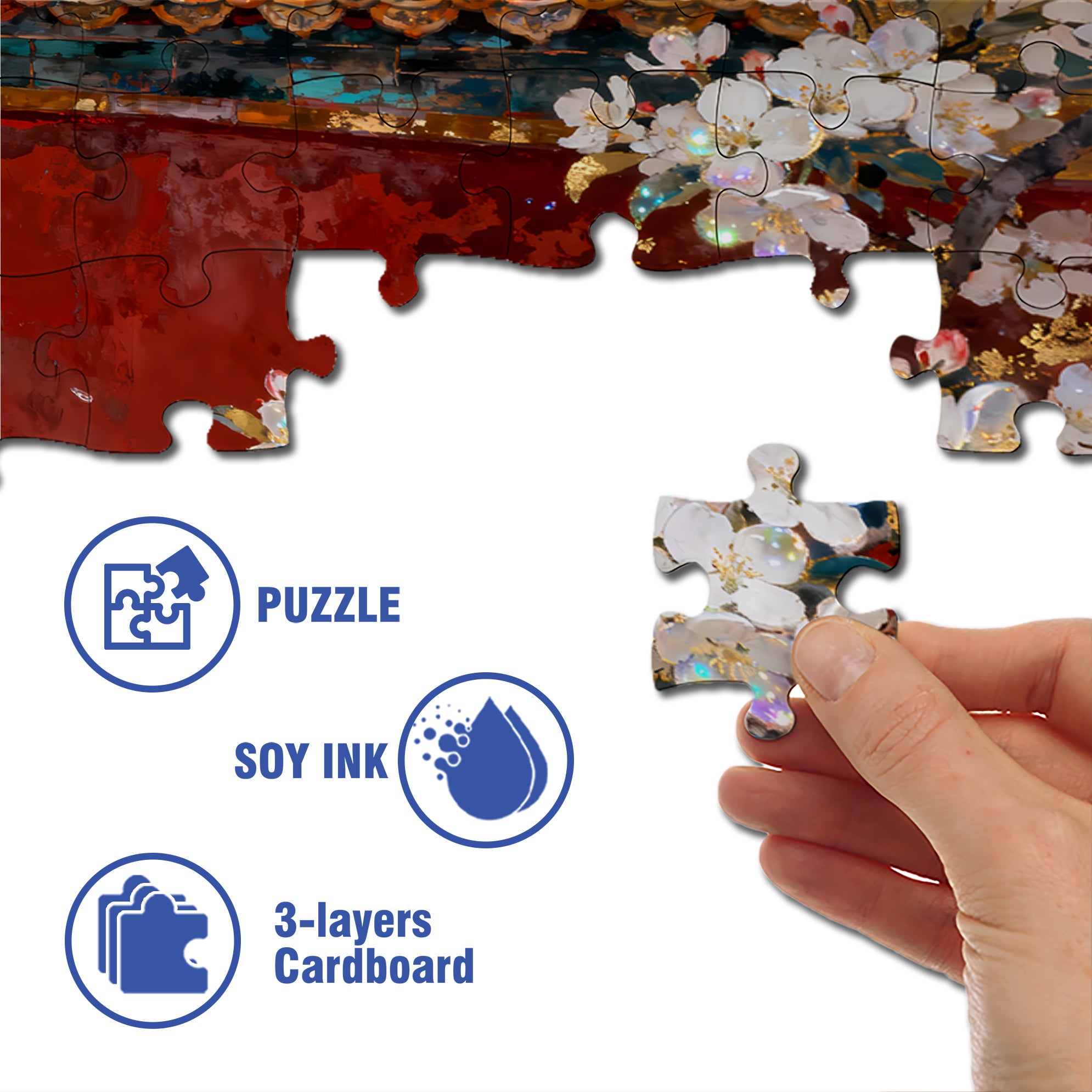 Palace Walls 500pcs/1000pcs Jigsaw Puzzle, Scratch-Resistant, Interactive Family Game & Brain-Boosting DIY Decor, Perfect for Halloween, Christmas & New Year Gifts, Family Puzzle Game