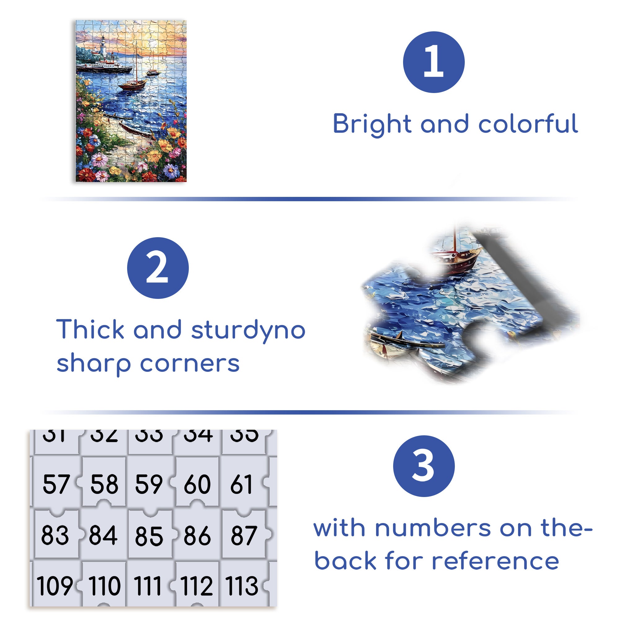Seascape 500pcs/1000pcs Jigsaw Puzzle, Scratch-Resistant, Interactive Family Game & Brain-Boosting DIY Decor, Perfect for Halloween, Christmas & New Year Gifts, Family Puzzle Game