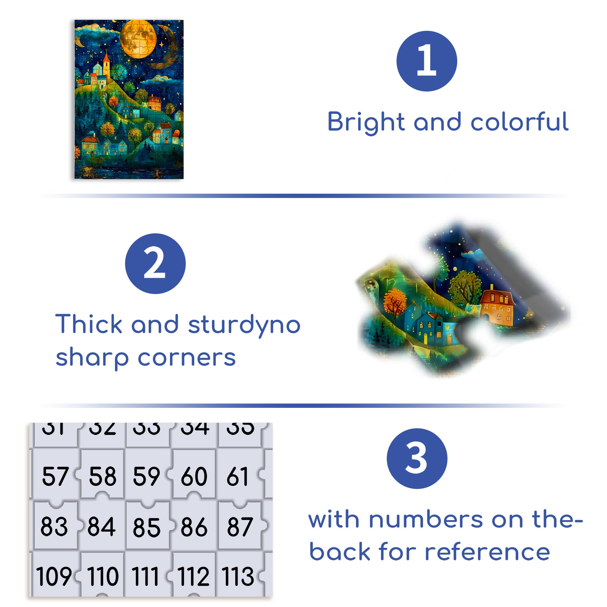 Silent Village 500pcs/1000pcs Jigsaw Puzzle, Scratch-Resistant, Interactive Family Game & Brain-Boosting DIY Decor, Perfect for Halloween, Christmas & New Year Gifts, Family Puzzle Game