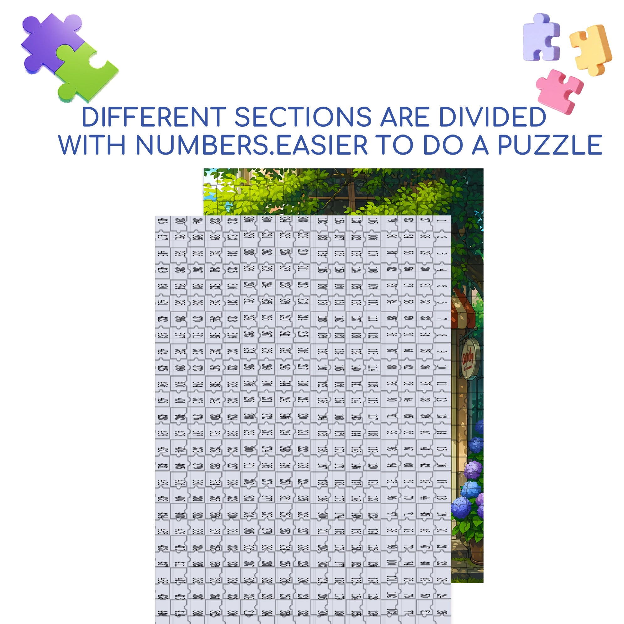 Snack Shop 500pcs/1000pcs Jigsaw Puzzle, Scratch-Resistant, Interactive Family Game & Brain-Boosting DIY Decor, Perfect for Halloween, Christmas & New Year Gifts, Family Puzzle Game