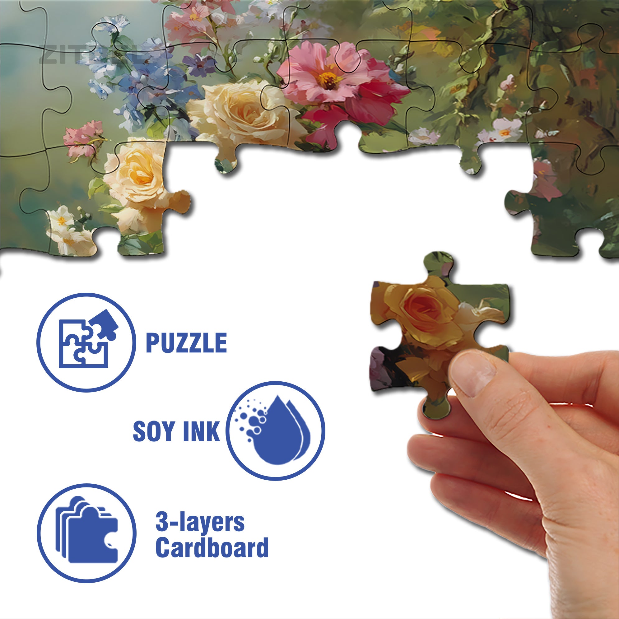 Spring Art 500pcs/1000pcs Jigsaw Puzzle, Scratch-Resistant, Interactive Family Game & Brain-Boosting DIY Decor, Perfect for Halloween, Christmas & New Year Gifts, Family Puzzle Game