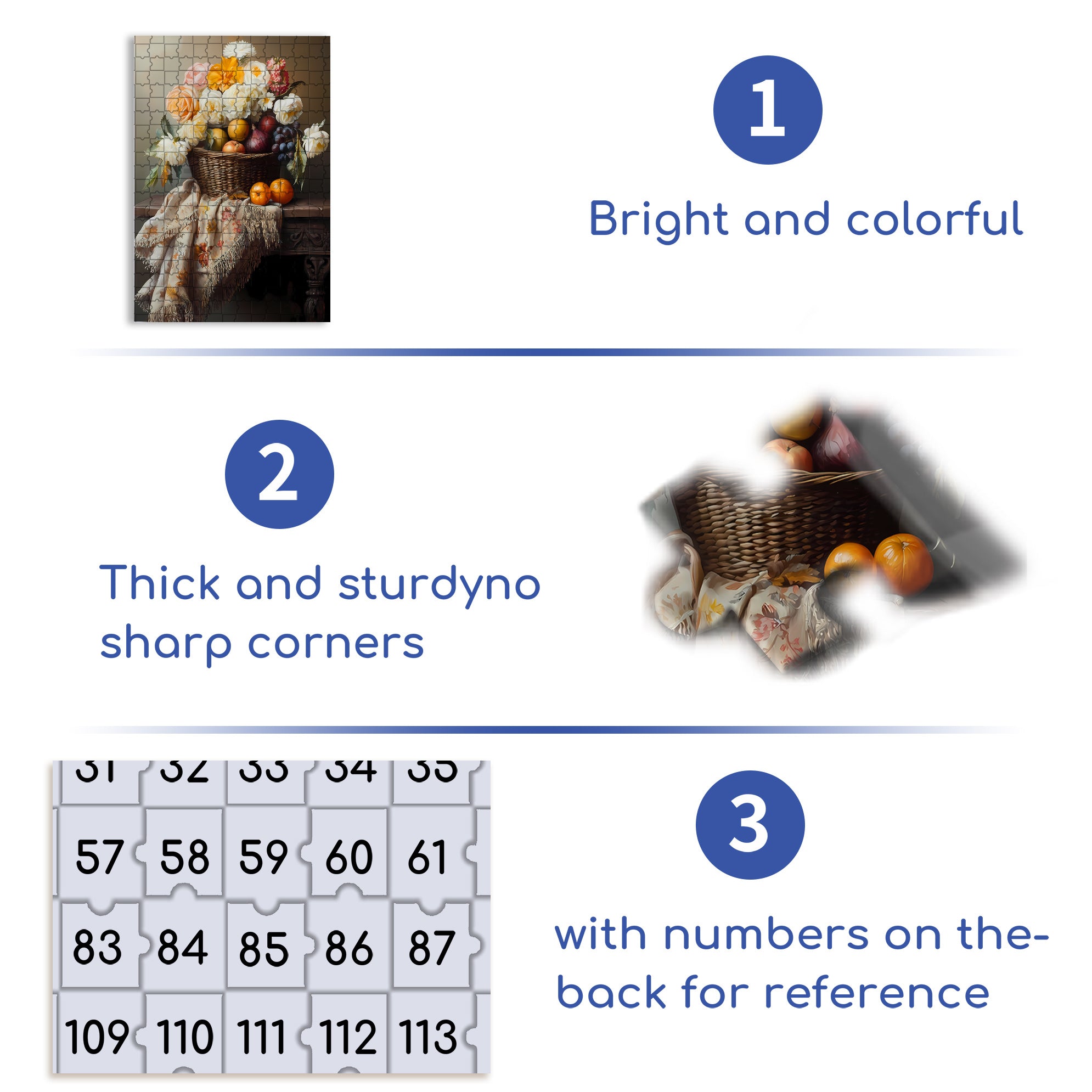 Still Life 500pcs/1000pcs Jigsaw Puzzle, Scratch-Resistant, Interactive Family Game & Brain-Boosting DIY Decor, Perfect for Halloween, Christmas & New Year Gifts, Family Puzzle Game