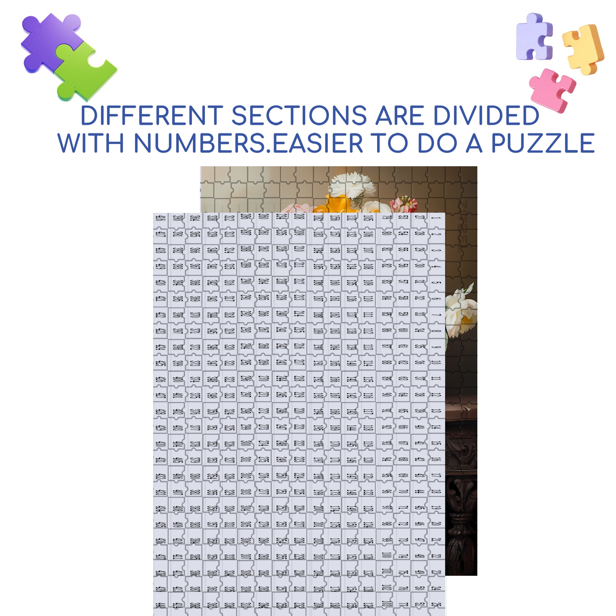 Still Life 500pcs/1000pcs Jigsaw Puzzle, Scratch-Resistant, Interactive Family Game & Brain-Boosting DIY Decor, Perfect for Halloween, Christmas & New Year Gifts, Family Puzzle Game