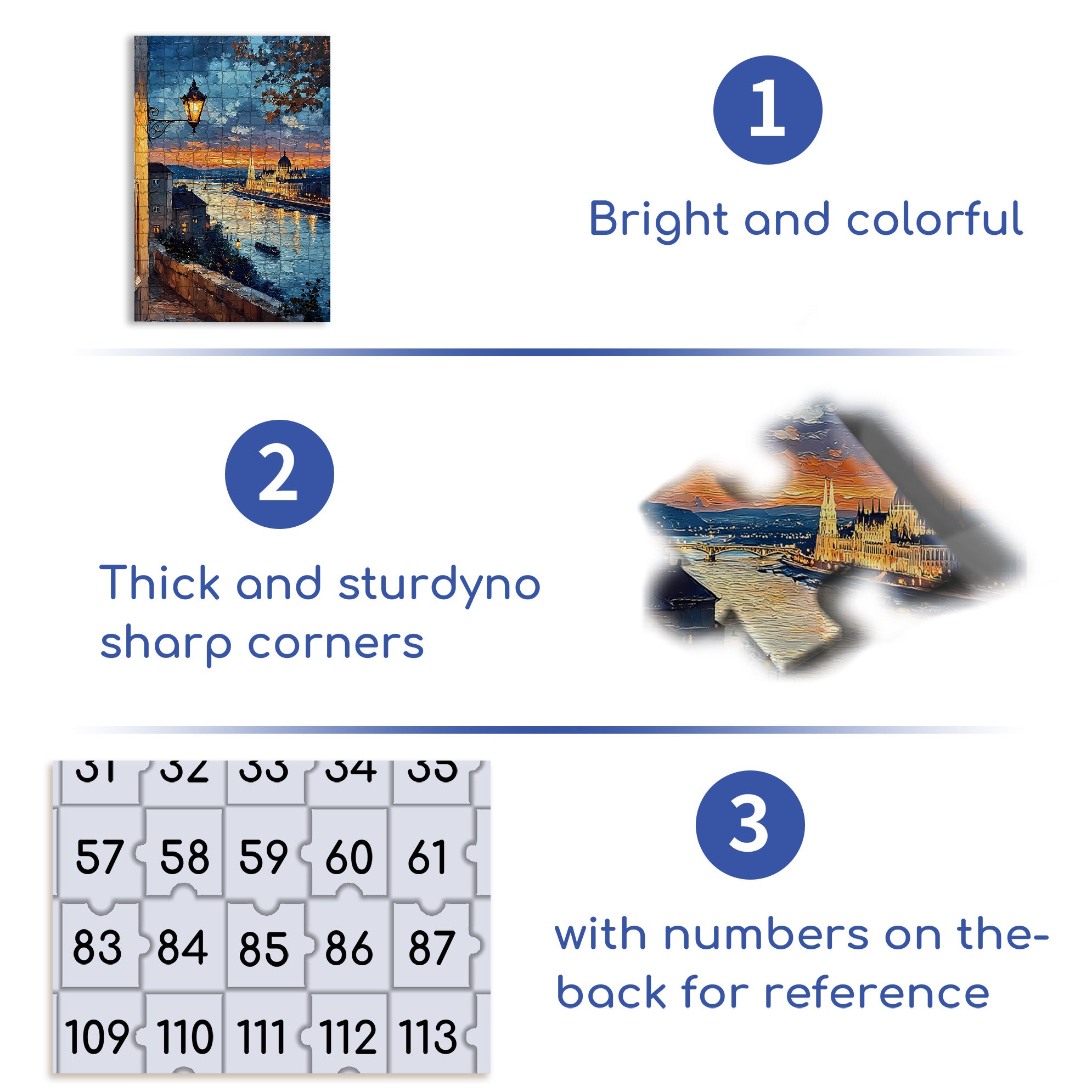 Sunset On The Riverside 500pcs/1000pcs Jigsaw Puzzle, Scratch-Resistant, Interactive Family Game & Brain-Boosting DIY Decor, Perfect for Halloween, Christmas & New Year Gifts, Family Puzzle Game