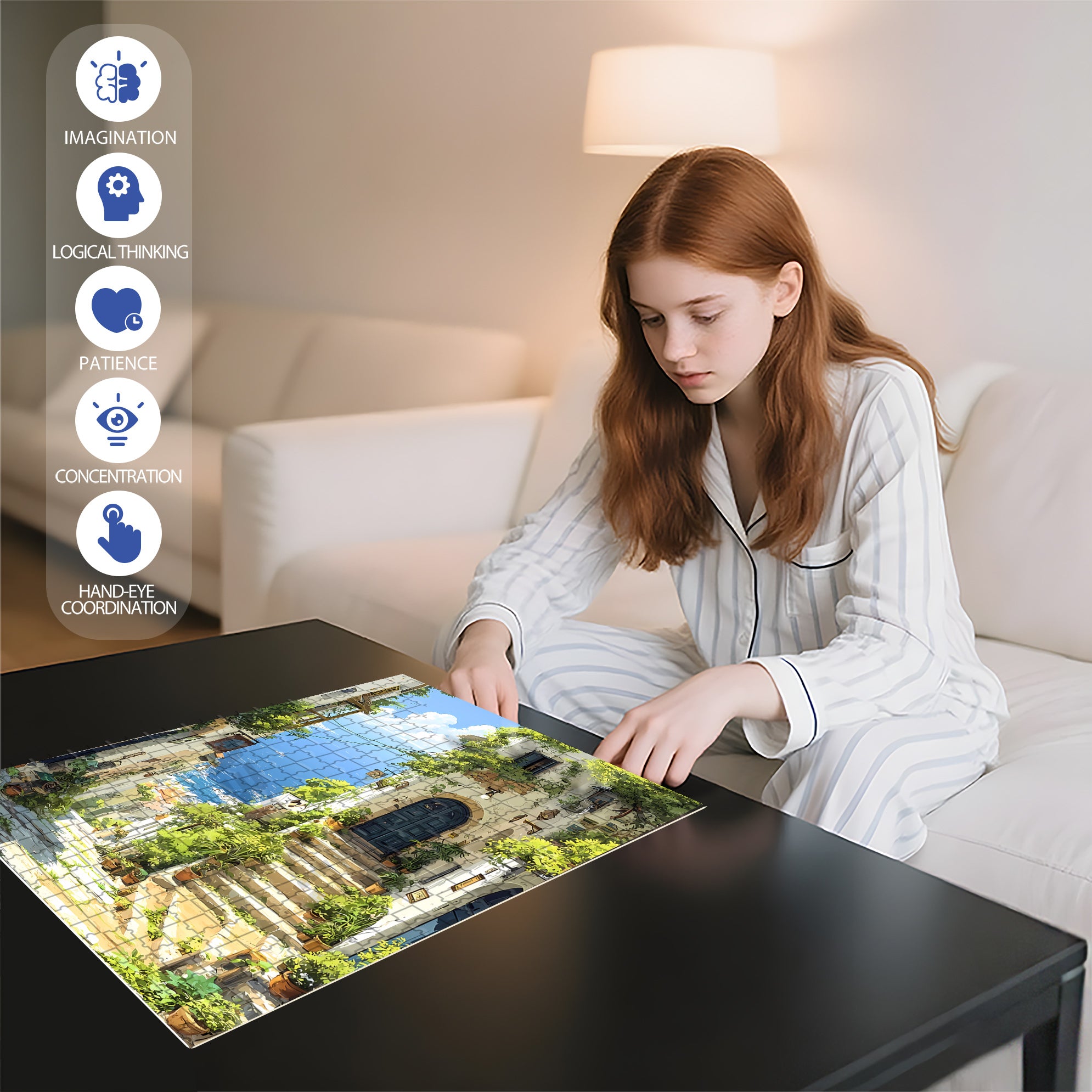 Take A Walk 500pcs/1000pcs Jigsaw Puzzle, Scratch-Resistant, Interactive Family Game & Brain-Boosting DIY Decor, Perfect for Halloween, Christmas & New Year Gifts, Family Puzzle Game
