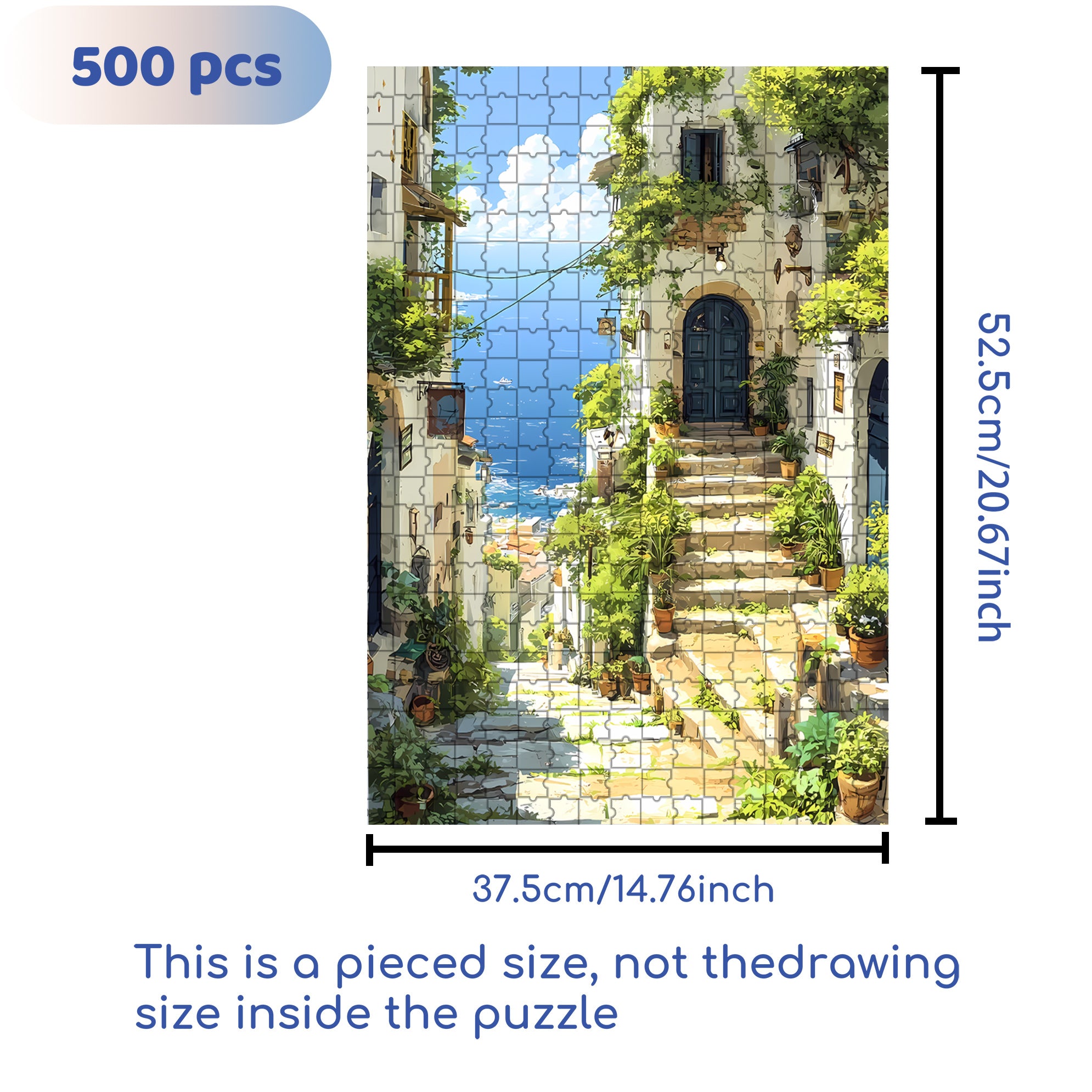 Take A Walk 500pcs/1000pcs Jigsaw Puzzle, Scratch-Resistant, Interactive Family Game & Brain-Boosting DIY Decor, Perfect for Halloween, Christmas & New Year Gifts, Family Puzzle Game
