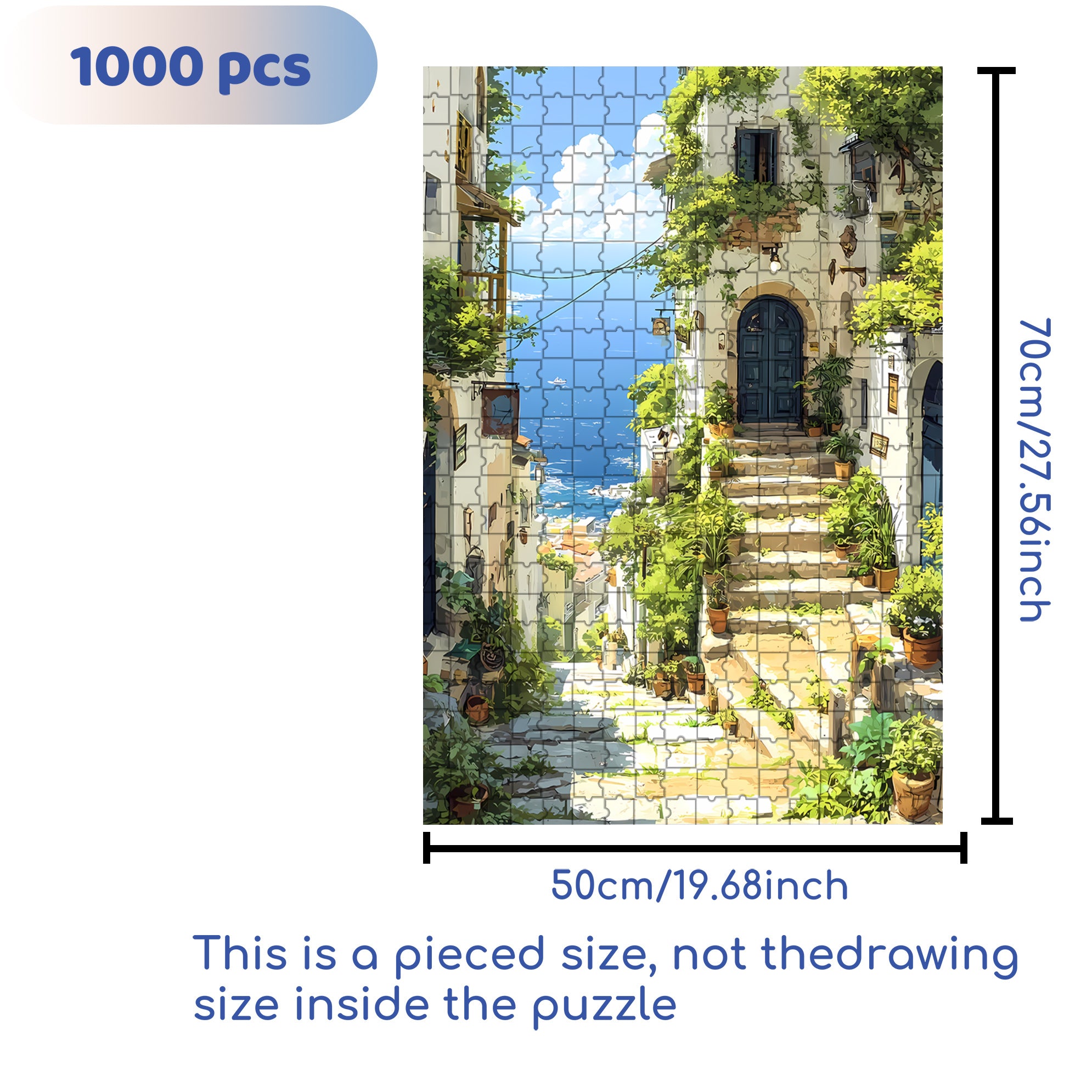 Take A Walk 500pcs/1000pcs Jigsaw Puzzle, Scratch-Resistant, Interactive Family Game & Brain-Boosting DIY Decor, Perfect for Halloween, Christmas & New Year Gifts, Family Puzzle Game