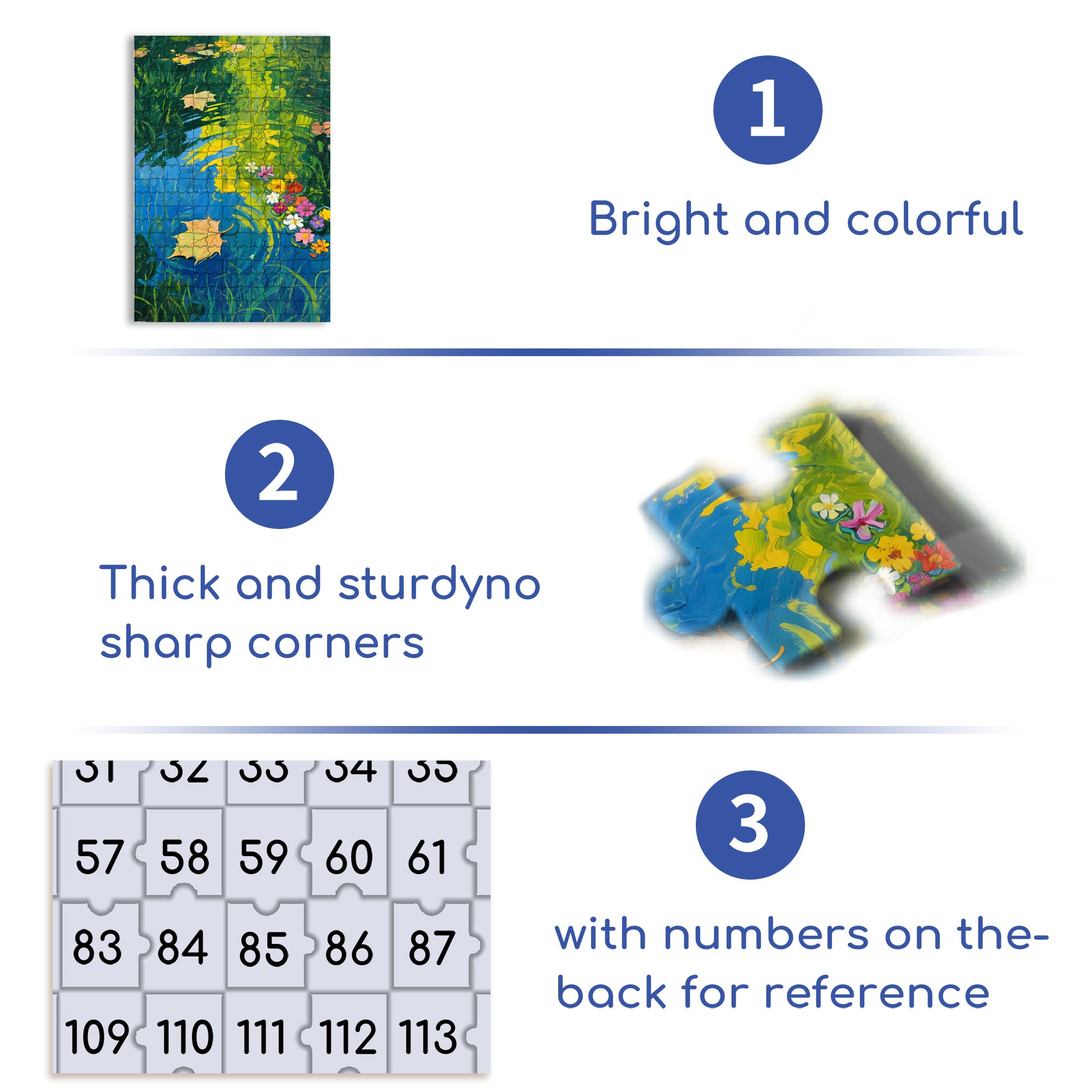 Water Plants 500pcs/1000pcs Jigsaw Puzzle, Scratch-Resistant, Interactive Family Game & Brain-Boosting DIY Decor, Perfect for Halloween, Christmas & New Year Gifts, Family Puzzle Game