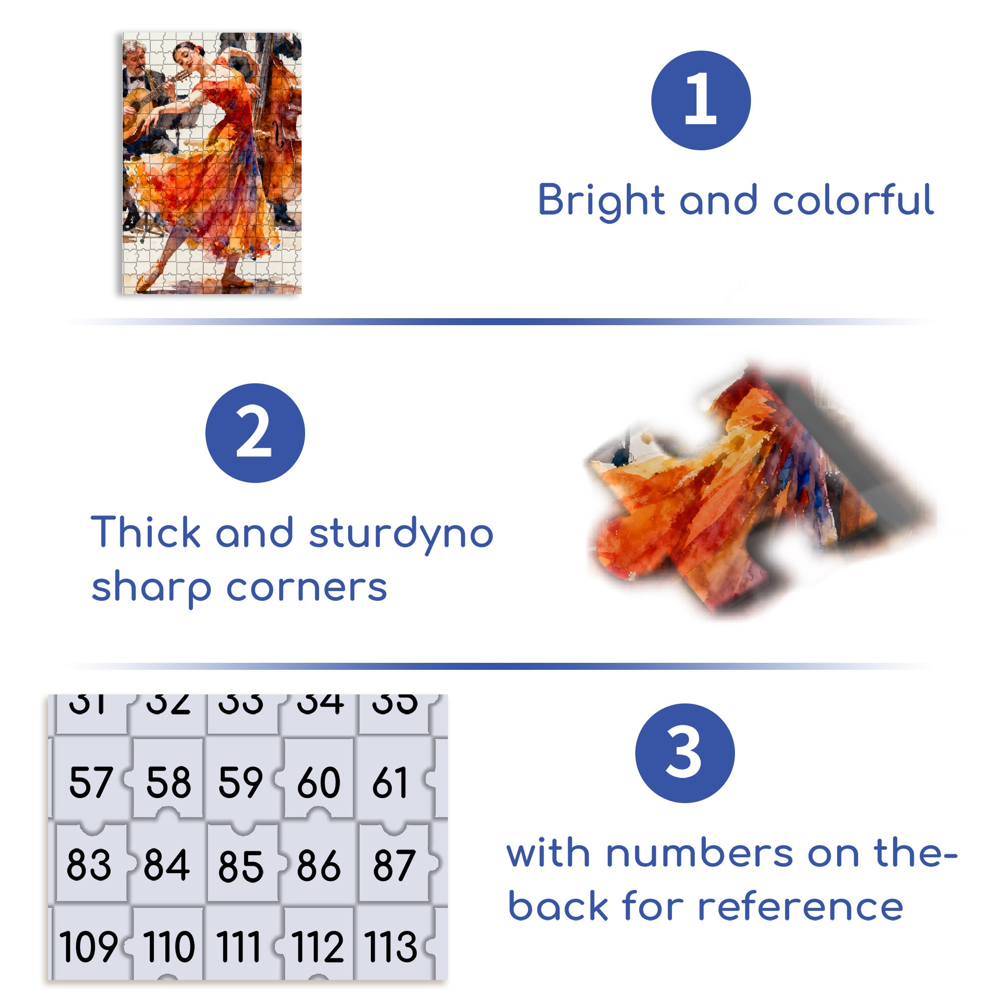 Ballet 500pcs/1000pcs Jigsaw Puzzle, Scratch-Resistant, Interactive Family Game & Brain-Boosting DIY Decor, Perfect for Halloween, Christmas & New Year Gifts, Family Puzzle Game