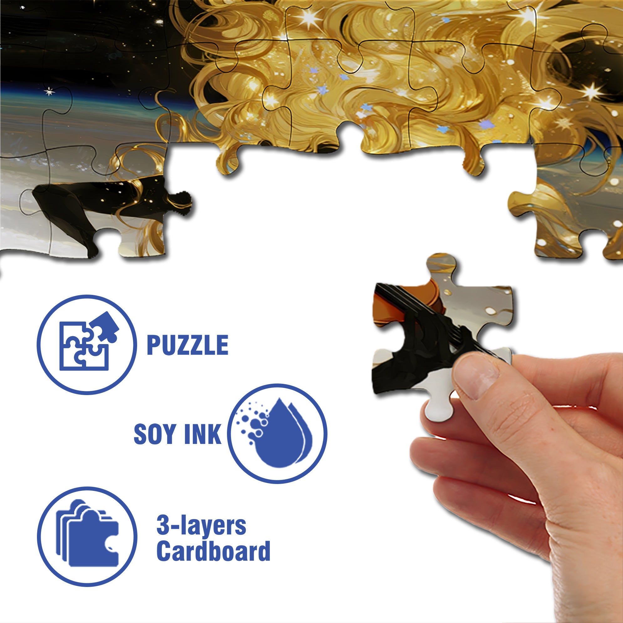 Beautiful Silhouette 500pcs/1000pcs Jigsaw Puzzle, Scratch-Resistant, Interactive Family Game & Brain-Boosting DIY Decor, Perfect for Halloween, Christmas & New Year Gifts, Family Puzzle Game