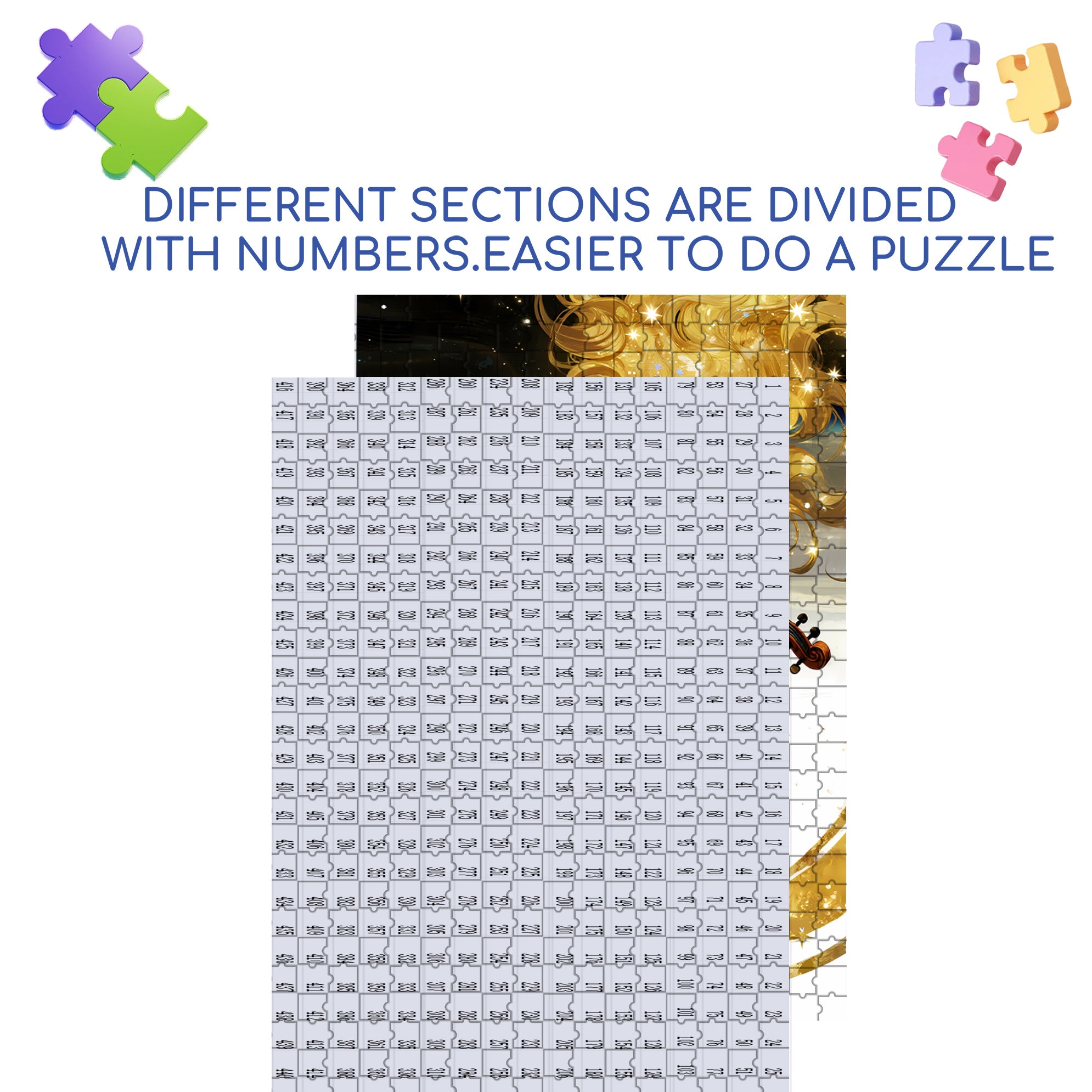 Beautiful Silhouette 500pcs/1000pcs Jigsaw Puzzle, Scratch-Resistant, Interactive Family Game & Brain-Boosting DIY Decor, Perfect for Halloween, Christmas & New Year Gifts, Family Puzzle Game