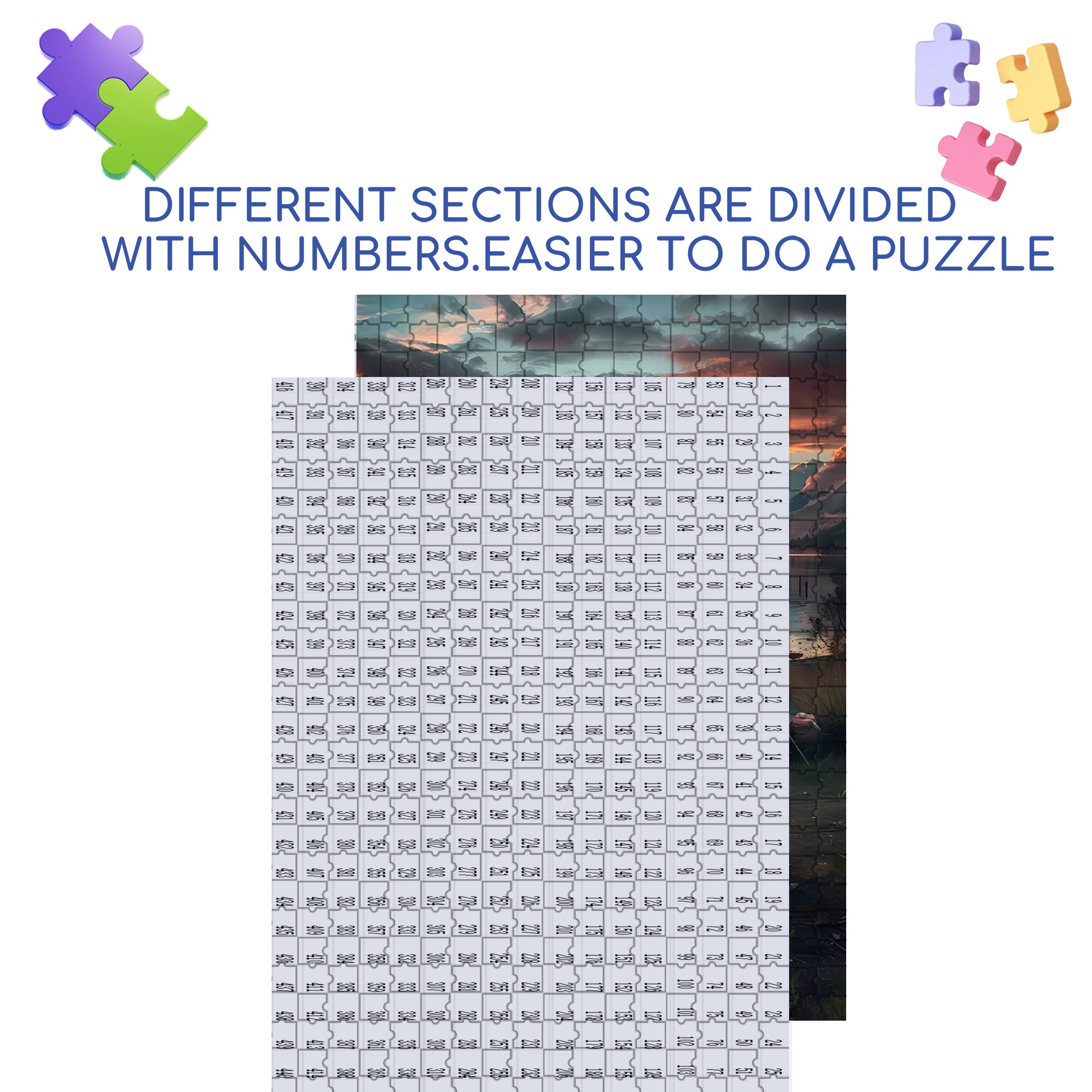 Bonfire 500pcs/1000pcs Jigsaw Puzzle, Scratch-Resistant, Interactive Family Game & Brain-Boosting DIY Decor, Perfect for Halloween, Christmas & New Year Gifts, Family Puzzle Game