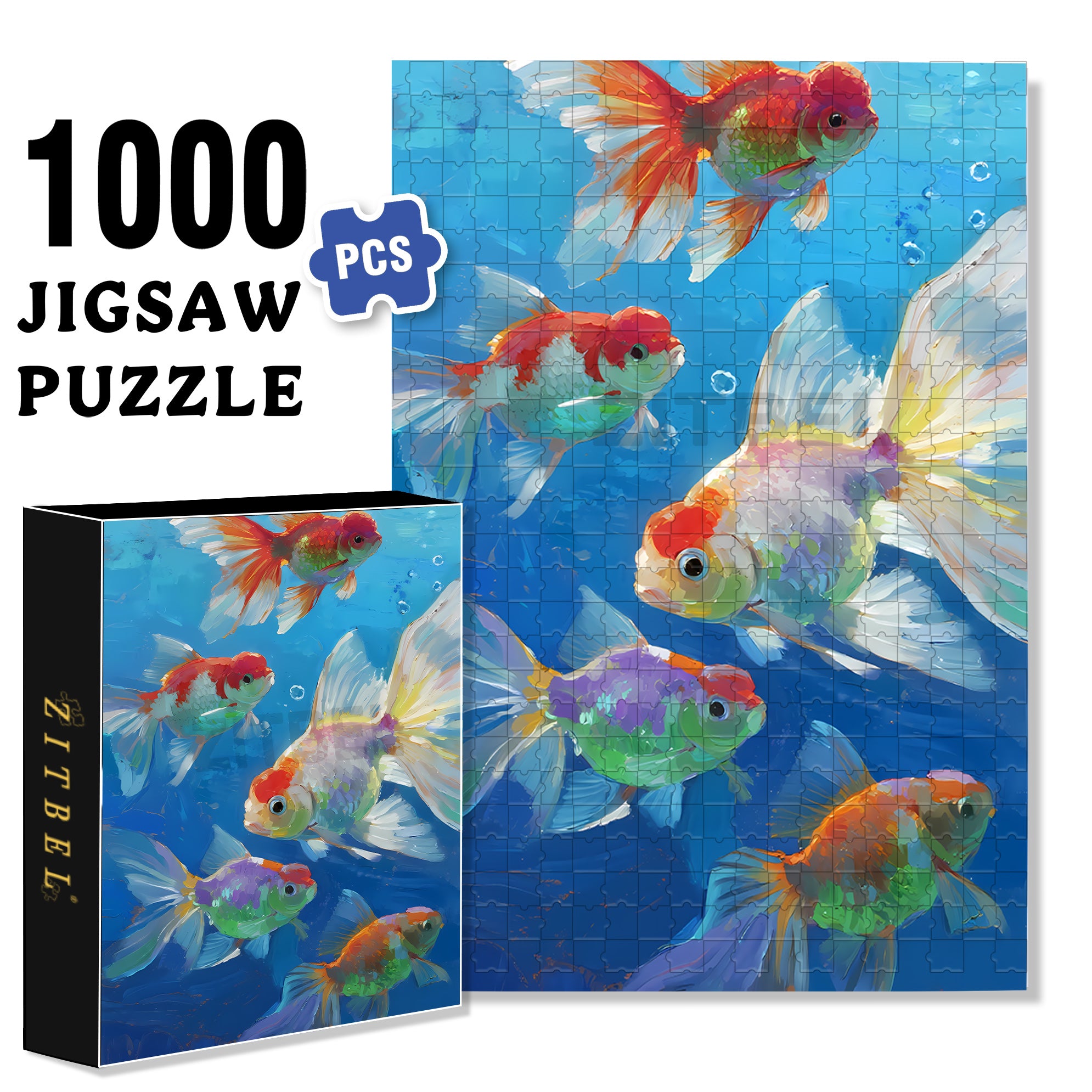 Bubble Sound 500pcs/1000pcs Jigsaw Puzzle, Scratch-Resistant, Interactive Family Game & Brain-Boosting DIY Decor, Perfect for Halloween, Christmas & New Year Gifts, Family Puzzle Game