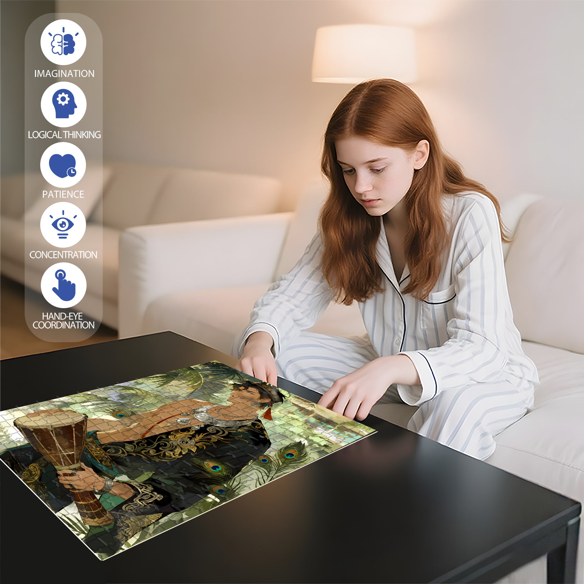 Burmese Man 500pcs/1000pcs Jigsaw Puzzle, Scratch-Resistant, Interactive Family Game & Brain-Boosting DIY Decor, Perfect for Halloween, Christmas & New Year Gifts, Family Puzzle Game