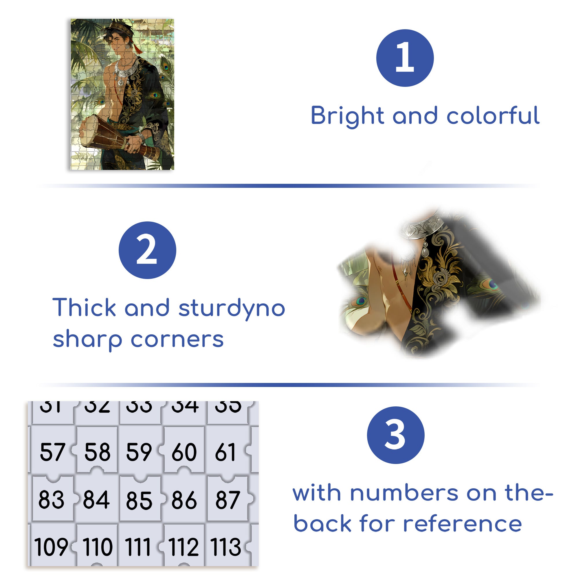 Burmese Man 500pcs/1000pcs Jigsaw Puzzle, Scratch-Resistant, Interactive Family Game & Brain-Boosting DIY Decor, Perfect for Halloween, Christmas & New Year Gifts, Family Puzzle Game