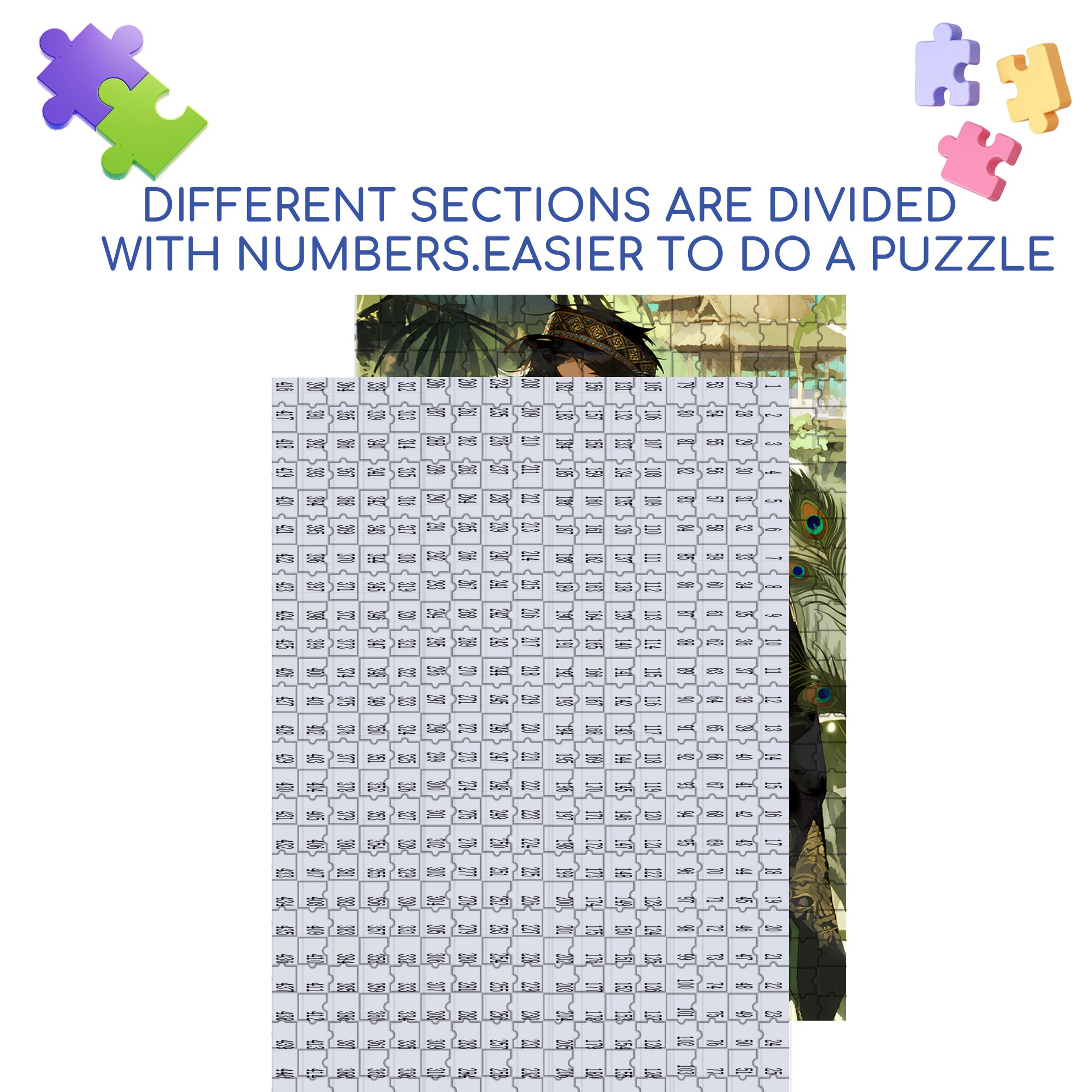 Burmese Man 500pcs/1000pcs Jigsaw Puzzle, Scratch-Resistant, Interactive Family Game & Brain-Boosting DIY Decor, Perfect for Halloween, Christmas & New Year Gifts, Family Puzzle Game