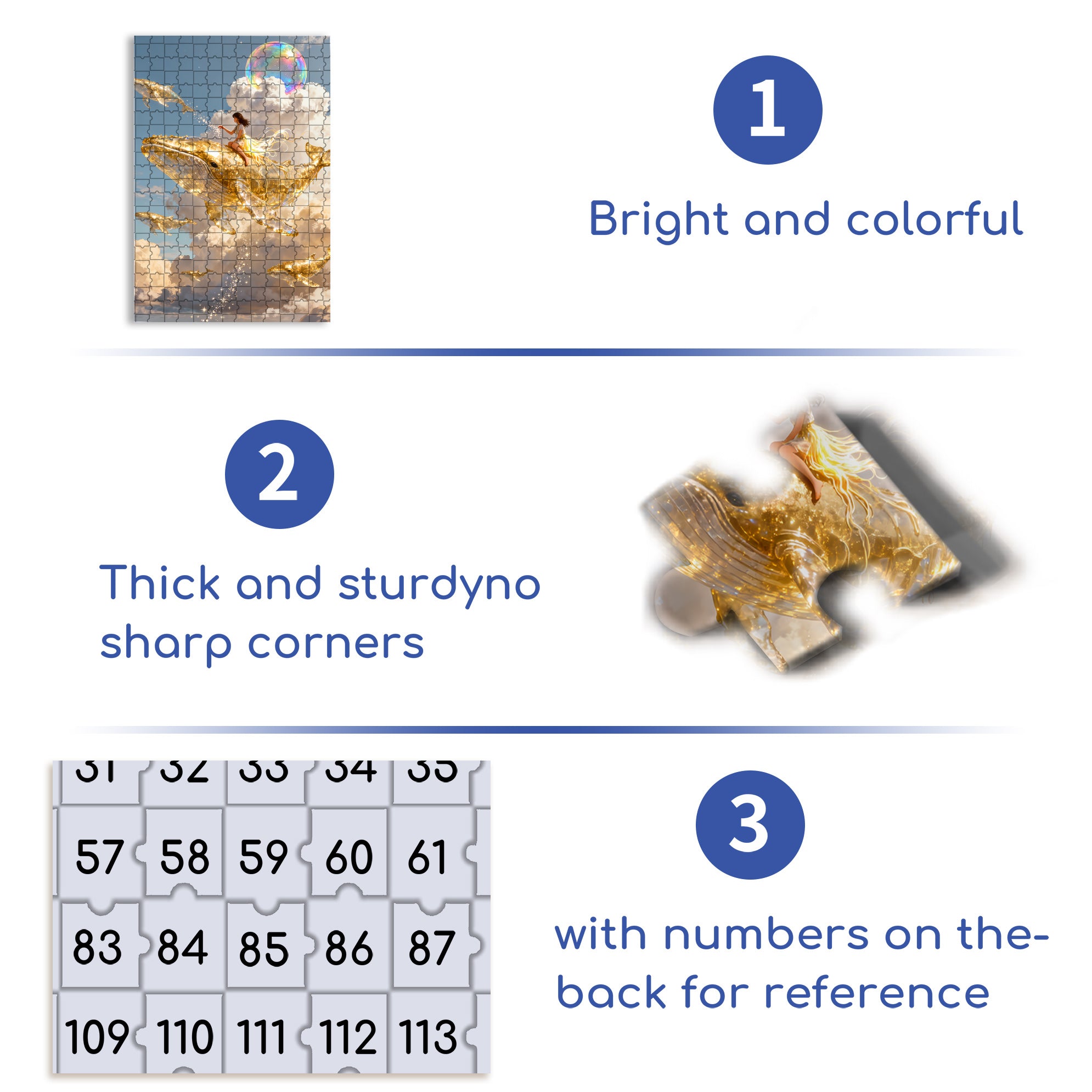Cloud Sea Cruise 500pcs/1000pcs Jigsaw Puzzle, Scratch-Resistant, Interactive Family Game & Brain-Boosting DIY Decor, Perfect for Halloween, Christmas & New Year Gifts, Family Puzzle Game