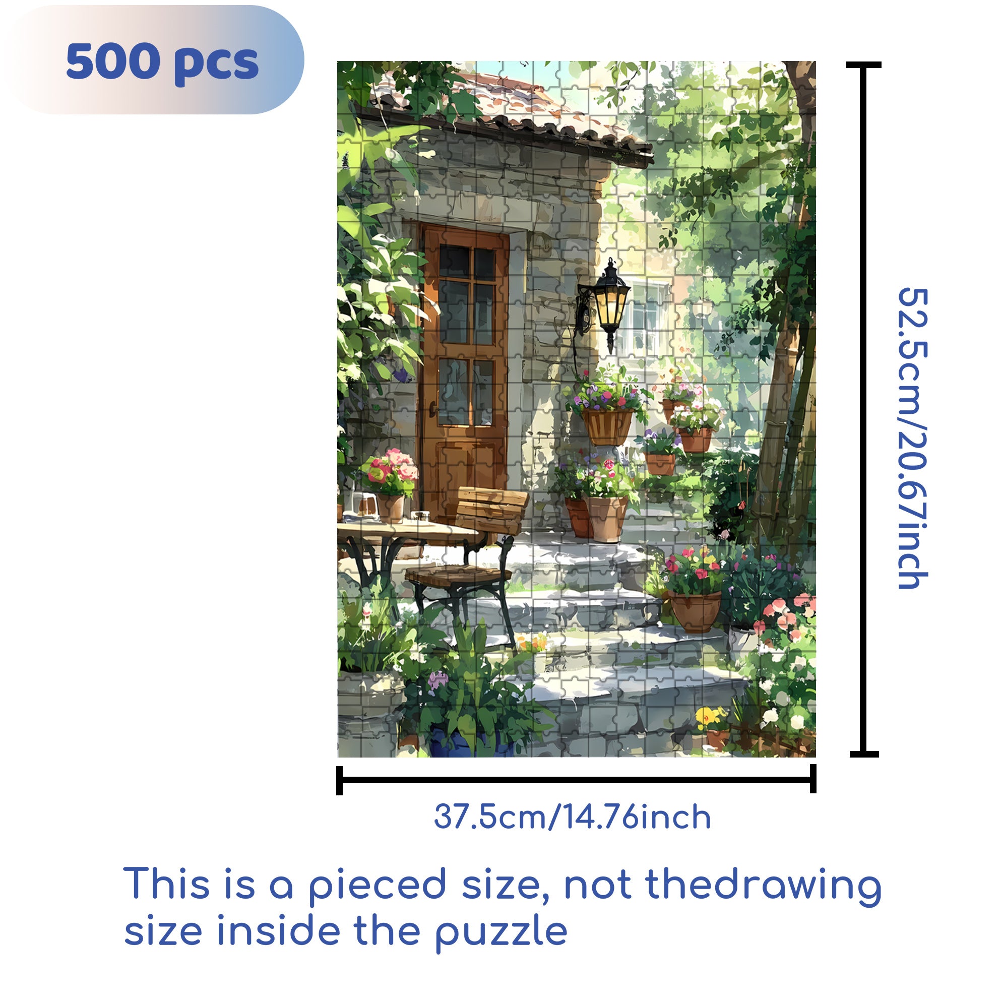 Dappled Sunlight 500pcs/1000pcs Jigsaw Puzzle, Scratch-Resistant, Interactive Family Game & Brain-Boosting DIY Decor, Perfect for Halloween, Christmas & New Year Gifts, Family Puzzle Game