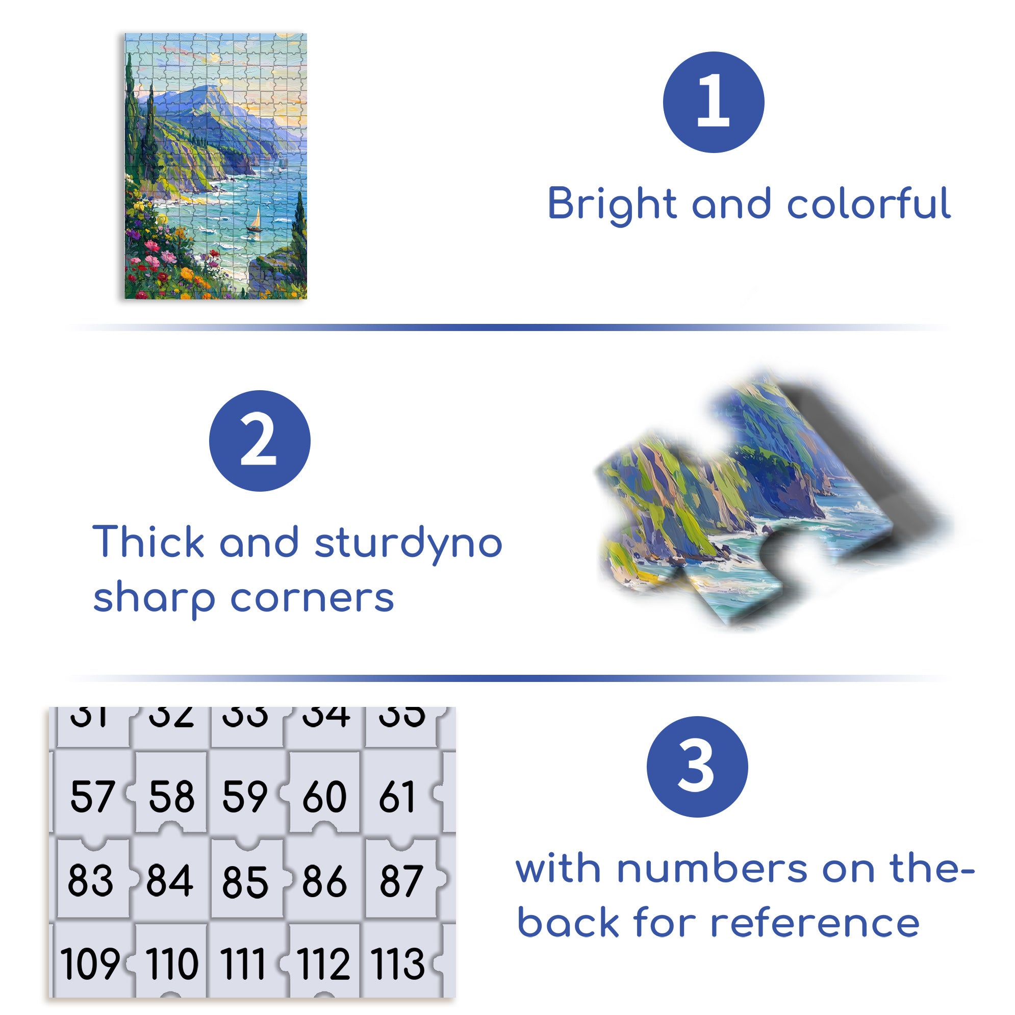Distant Hill 500pcs/1000pcs Jigsaw Puzzle, Scratch-Resistant, Interactive Family Game & Brain-Boosting DIY Decor, Perfect for Halloween, Christmas & New Year Gifts, Family Puzzle Game