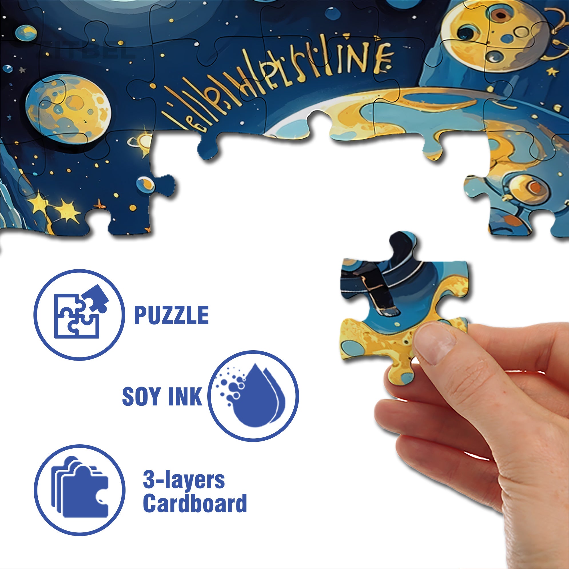 E.T 500pcs/1000pcs Jigsaw Puzzle, Scratch-Resistant, Interactive Family Game & Brain-Boosting DIY Decor, Perfect for Halloween, Christmas & New Year Gifts, Family Puzzle Game