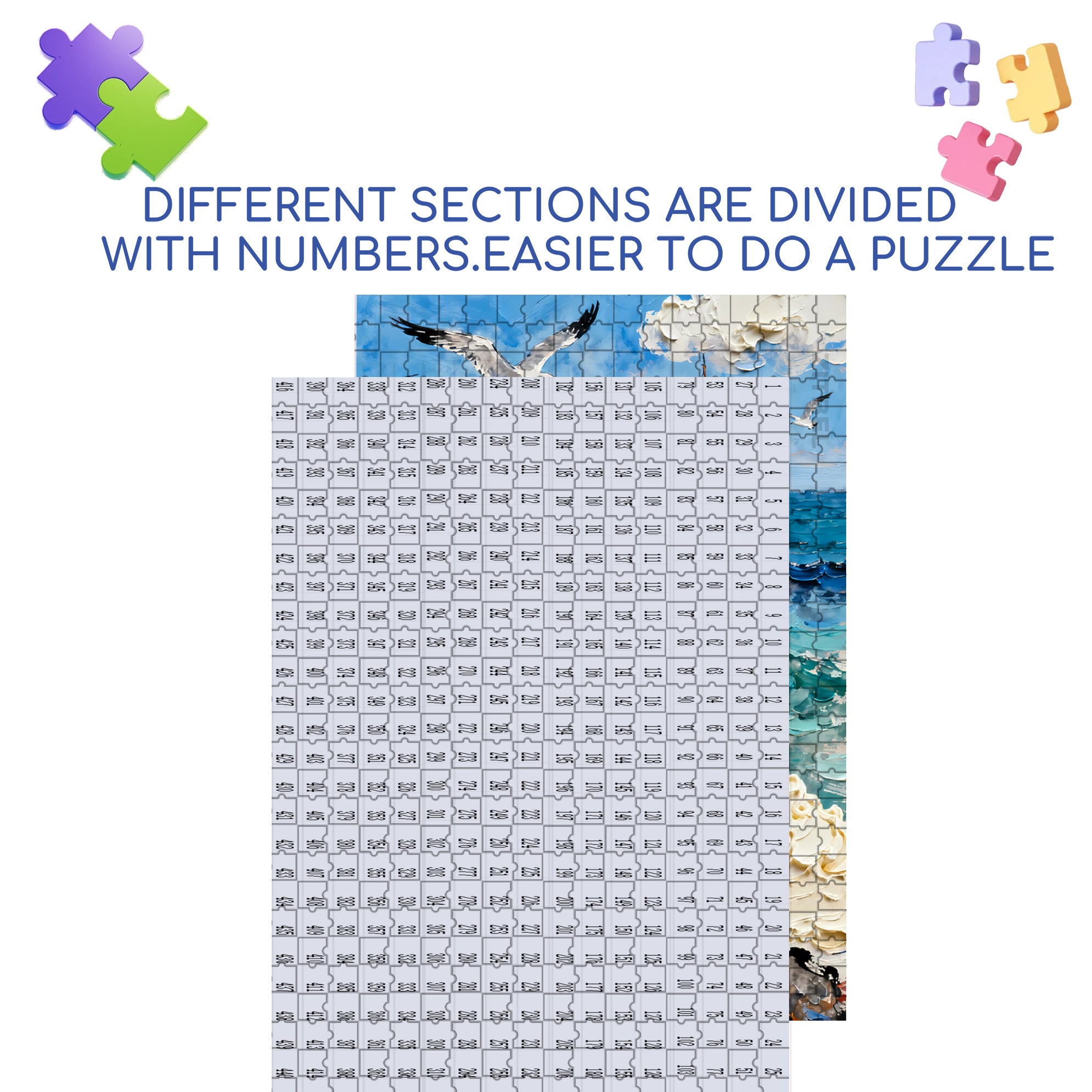 Enjoy Solitude 500pcs/1000pcs Jigsaw Puzzle, Scratch-Resistant, Interactive Family Game & Brain-Boosting DIY Decor, Perfect for Halloween, Christmas & New Year Gifts, Family Puzzle Game