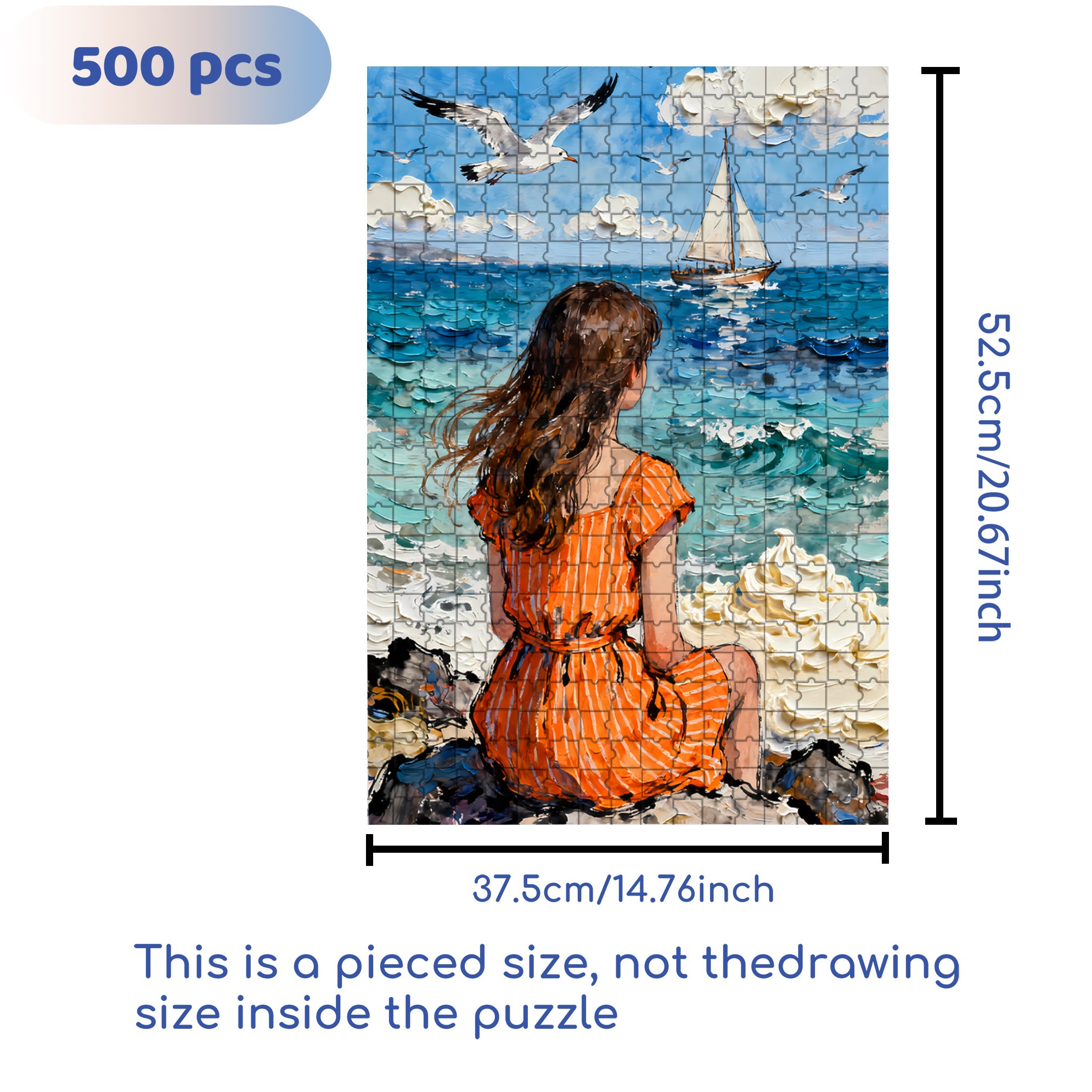 Enjoy Solitude 500pcs/1000pcs Jigsaw Puzzle, Scratch-Resistant, Interactive Family Game & Brain-Boosting DIY Decor, Perfect for Halloween, Christmas & New Year Gifts, Family Puzzle Game