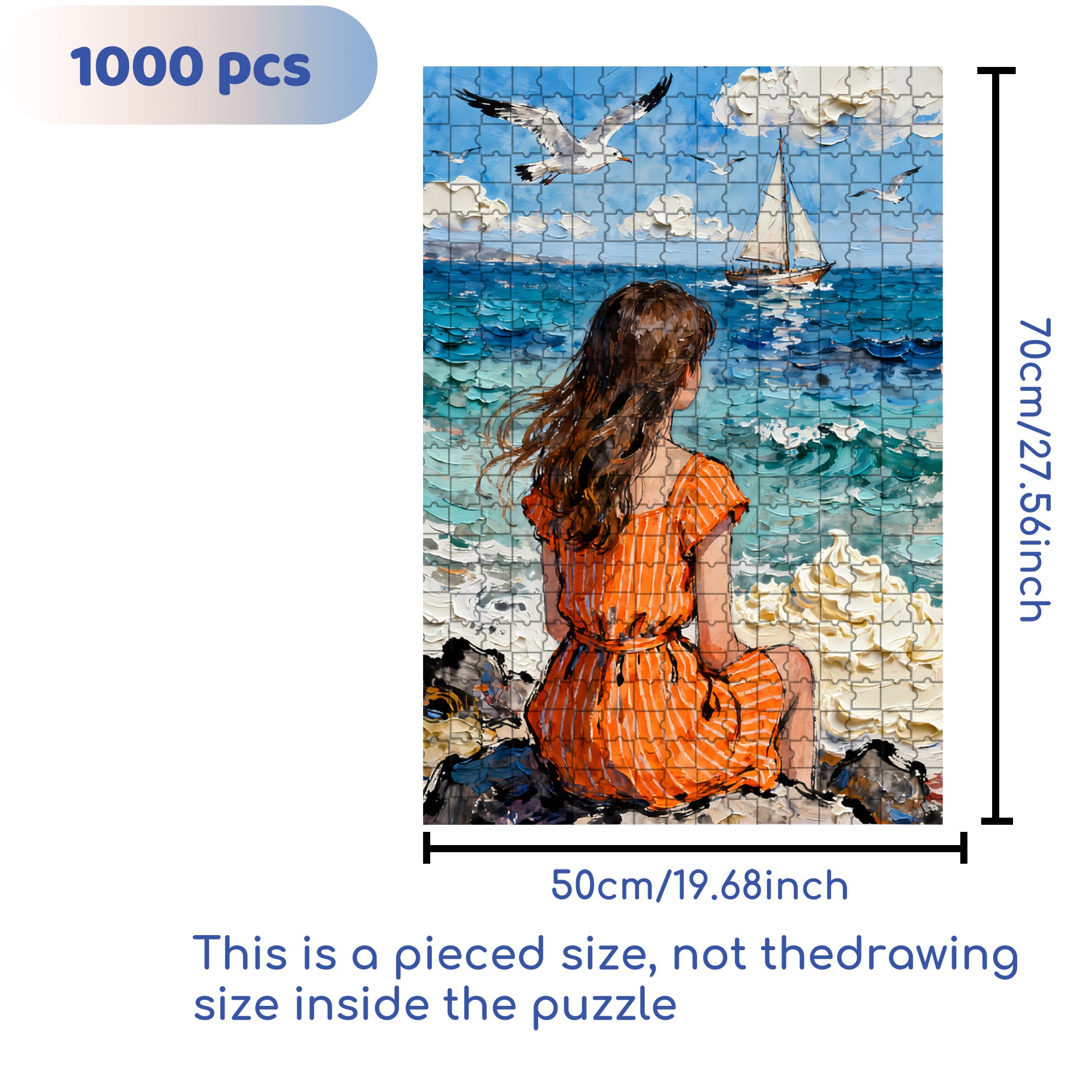 Enjoy Solitude 500pcs/1000pcs Jigsaw Puzzle, Scratch-Resistant, Interactive Family Game & Brain-Boosting DIY Decor, Perfect for Halloween, Christmas & New Year Gifts, Family Puzzle Game