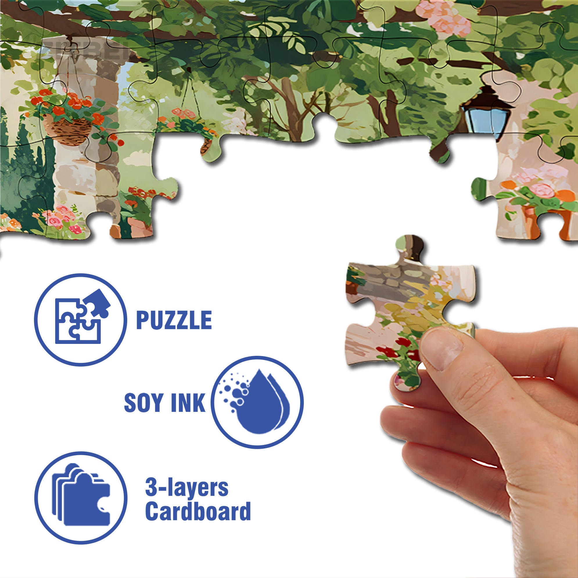 Enjoy The Sunshine 500pcs/1000pcs Jigsaw Puzzle, Scratch-Resistant, Interactive Family Game & Brain-Boosting DIY Decor, Perfect for Halloween, Christmas & New Year Gifts, Family Puzzle Game