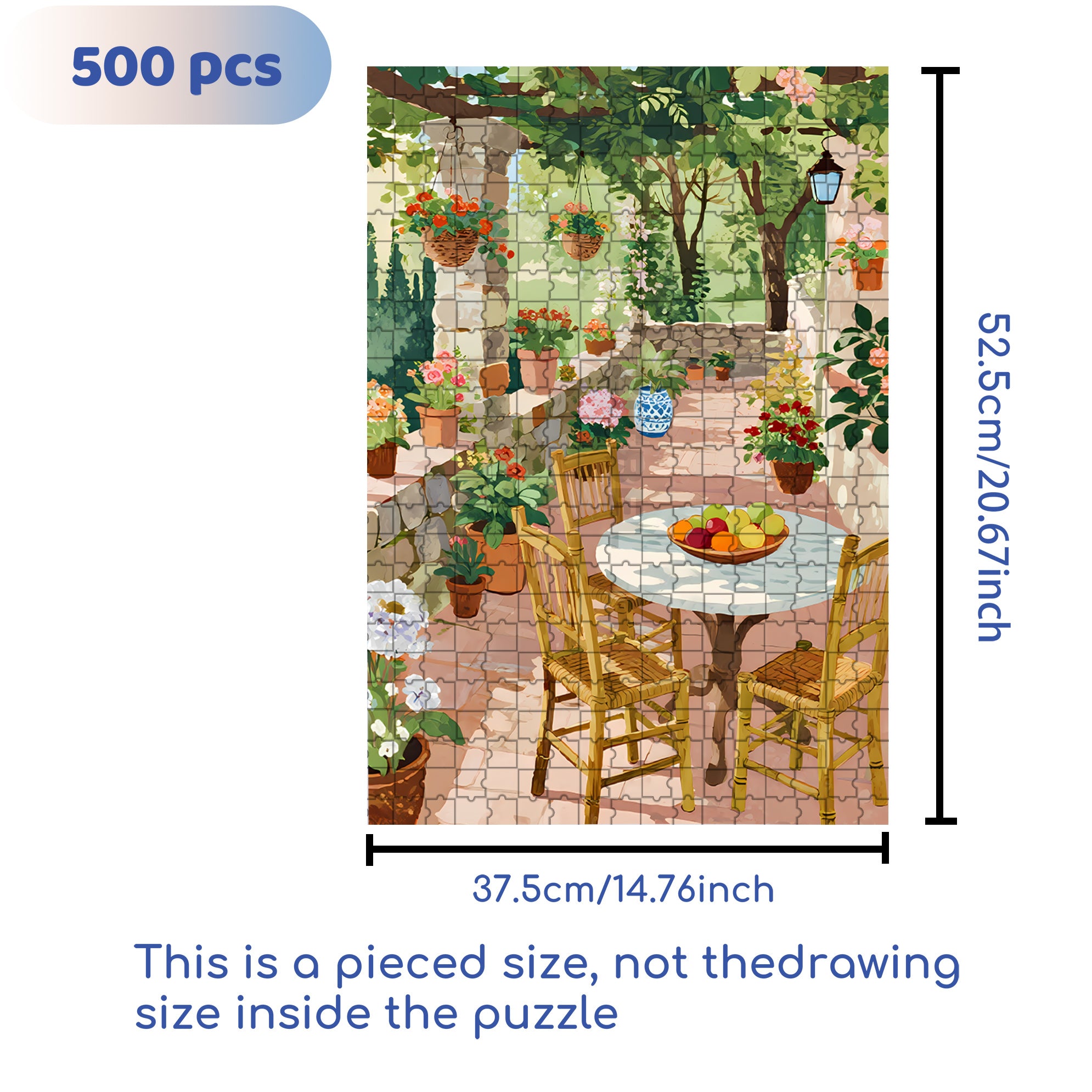 Enjoy The Sunshine 500pcs/1000pcs Jigsaw Puzzle, Scratch-Resistant, Interactive Family Game & Brain-Boosting DIY Decor, Perfect for Halloween, Christmas & New Year Gifts, Family Puzzle Game