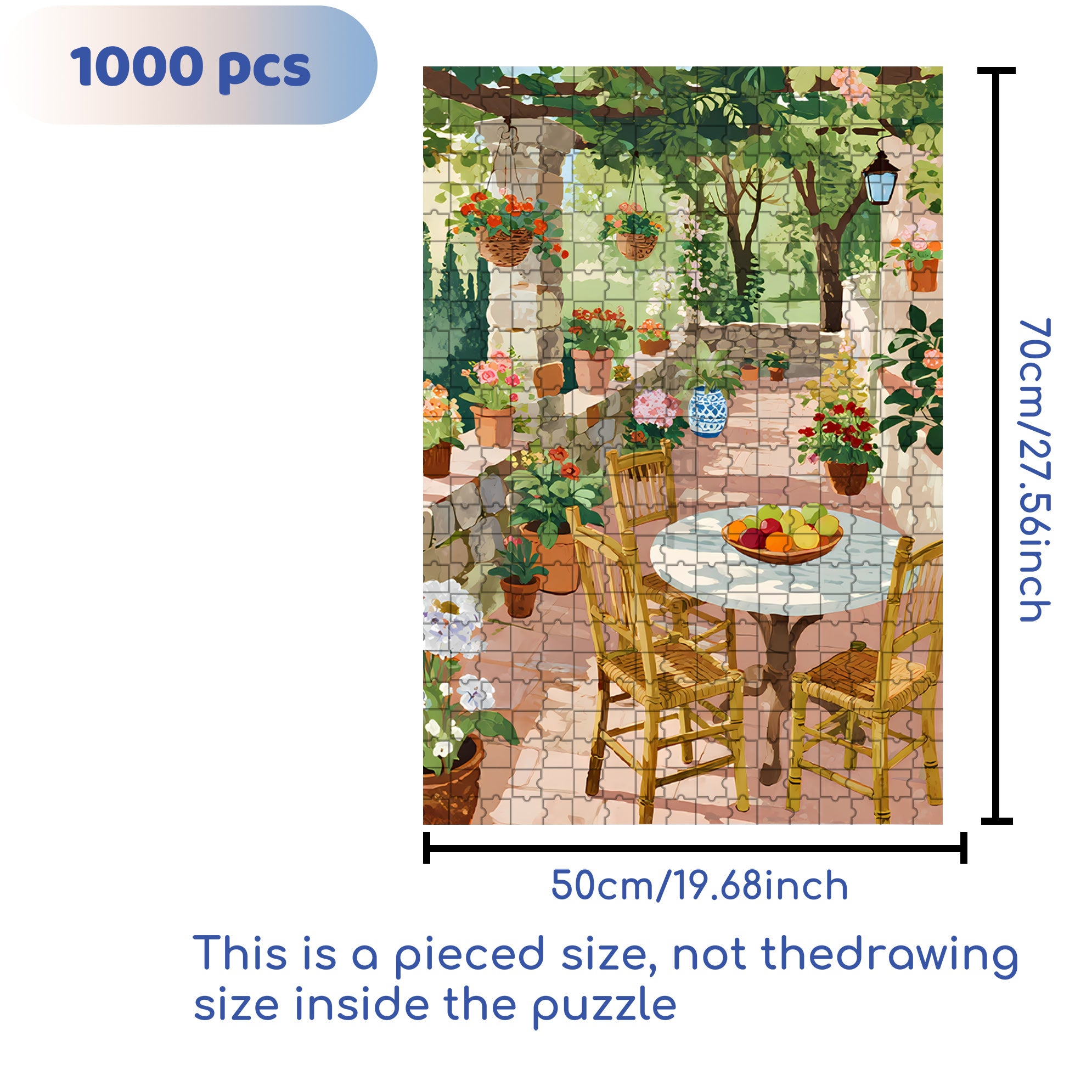Enjoy The Sunshine 500pcs/1000pcs Jigsaw Puzzle, Scratch-Resistant, Interactive Family Game & Brain-Boosting DIY Decor, Perfect for Halloween, Christmas & New Year Gifts, Family Puzzle Game