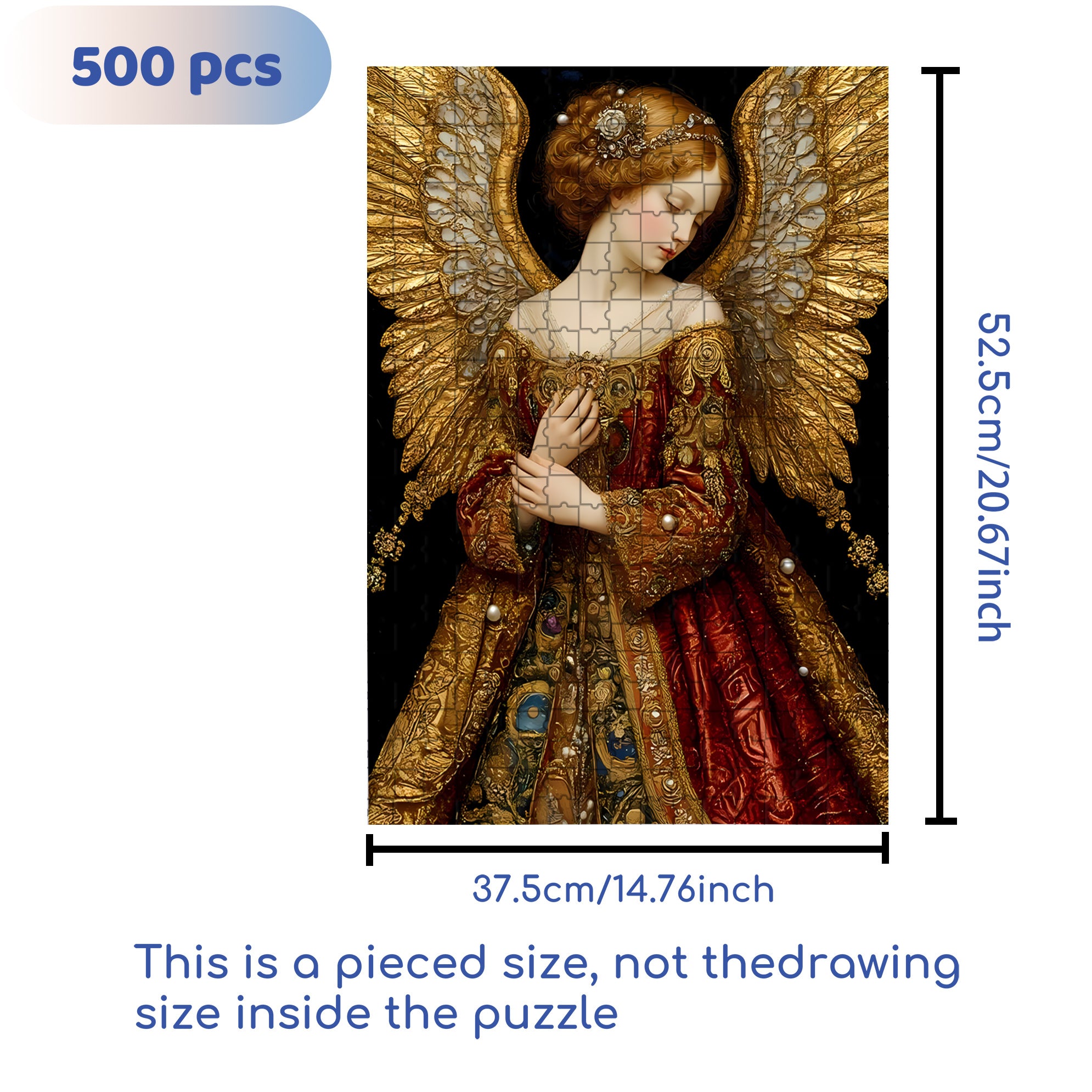 Gorgeous 500pcs/1000pcs Jigsaw Puzzle, Scratch-Resistant, Interactive Family Game & Brain-Boosting DIY Decor, Perfect for Halloween, Christmas & New Year Gifts, Family Puzzle Game