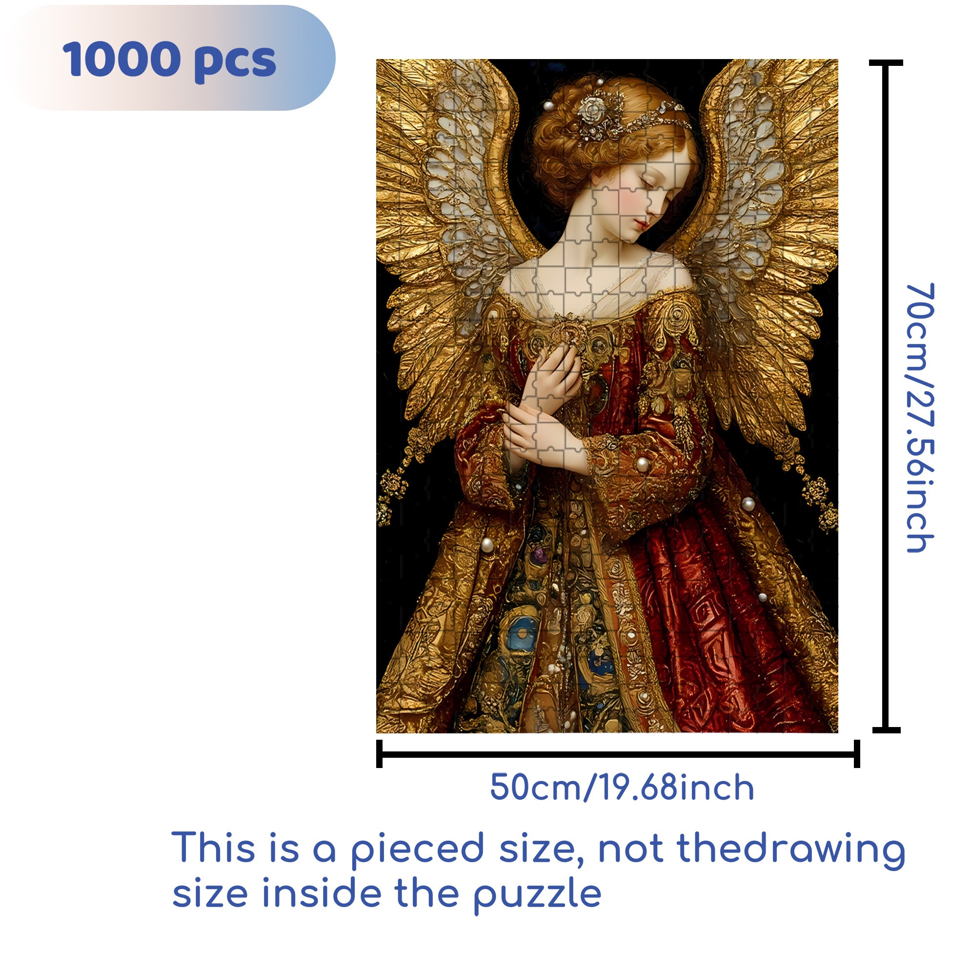 Gorgeous 500pcs/1000pcs Jigsaw Puzzle, Scratch-Resistant, Interactive Family Game & Brain-Boosting DIY Decor, Perfect for Halloween, Christmas & New Year Gifts, Family Puzzle Game